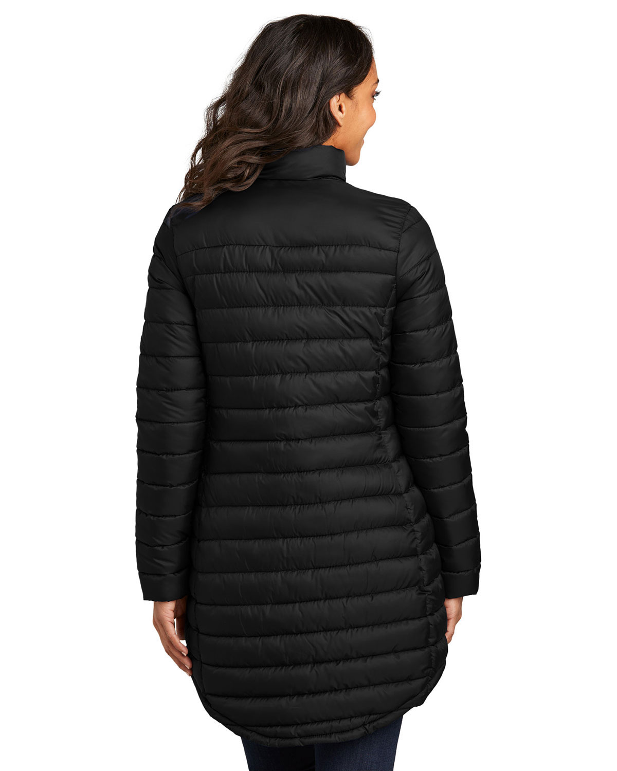 Port Authority L365 Women's Horizon Puffy Long Jacket view 2