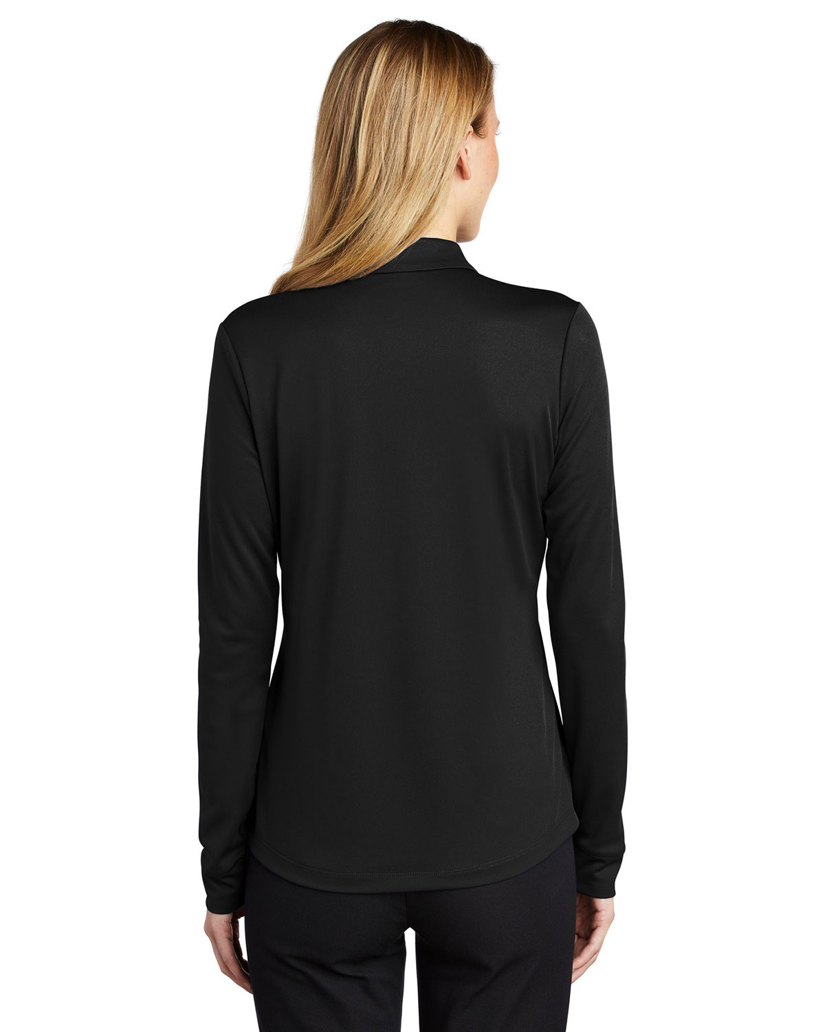 Port Authority L540LS Women's Silk Touch Performance Long Sleeve Polo view 2