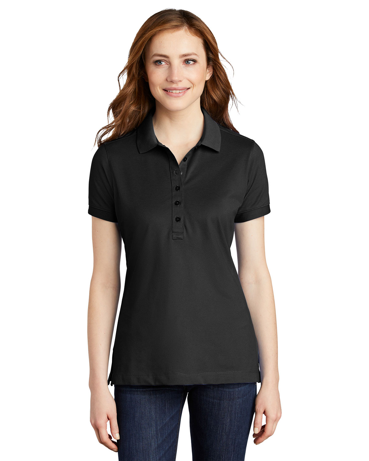 Port Authority L555 Women's Stretch Pique Polo