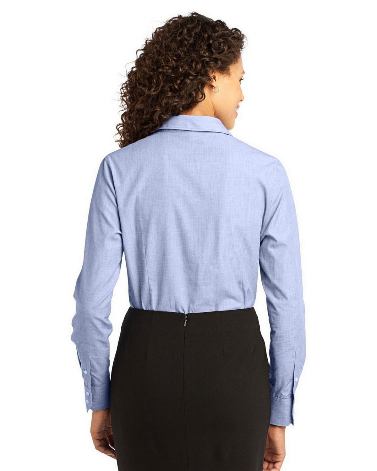Port Authority L640 Women's Crosshatch Easy Care Shirt view 2