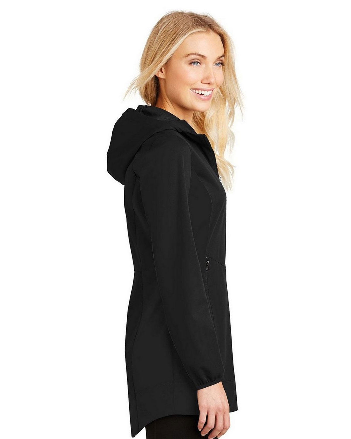 Port Authority L719 Women's Active Hooded Soft Shell Jacket view 3