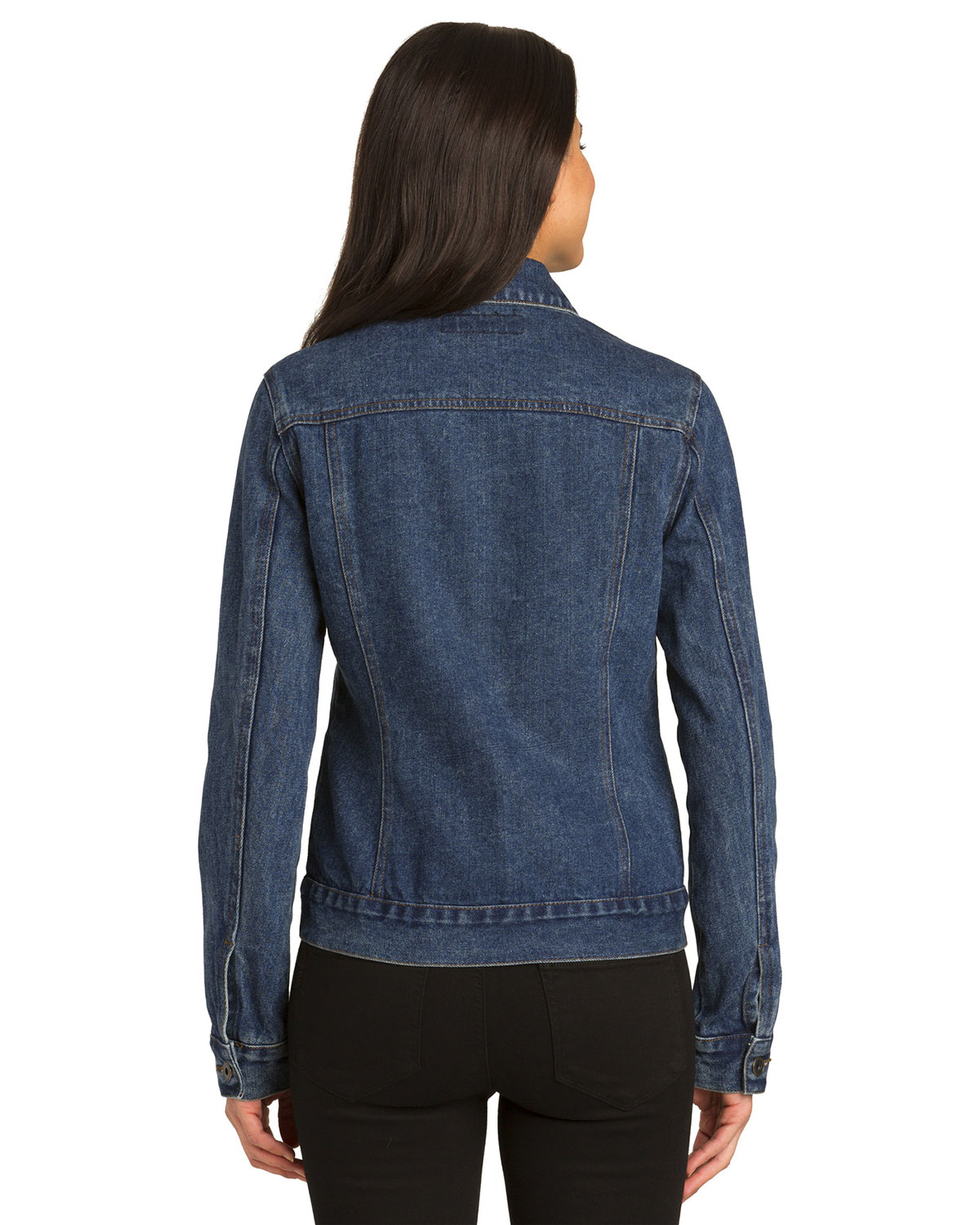 Port Authority L7620 Women's Denim Jacket view 2