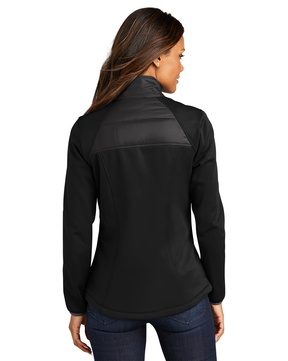 Port Authority L787 Women's Hybrid Soft Shell Jacket view 2