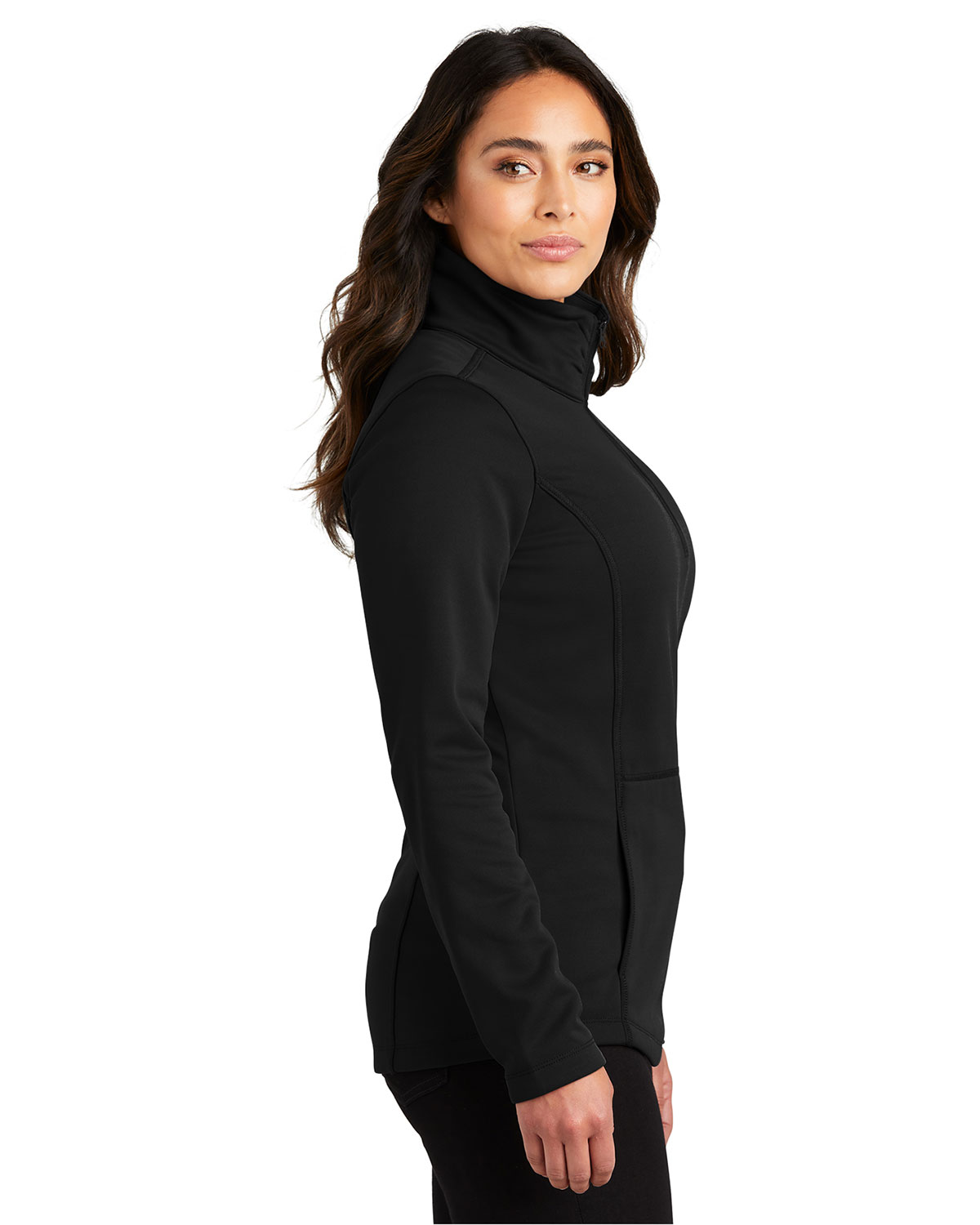 Port Authority L804 Women's Smooth Fleece 1/4-Zip view 3