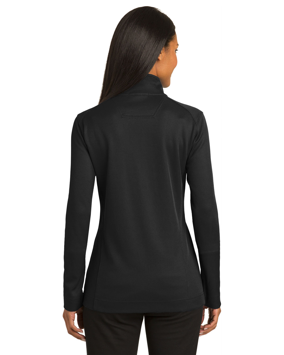 Port Authority L805 Women's Vertical Texture Full-Zip Jacket view 2