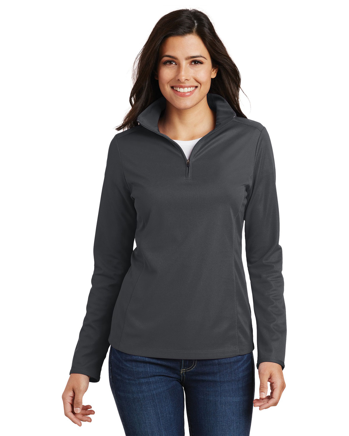 Port Authority L806 Women's Pinpoint Mesh 1/2-Zip
