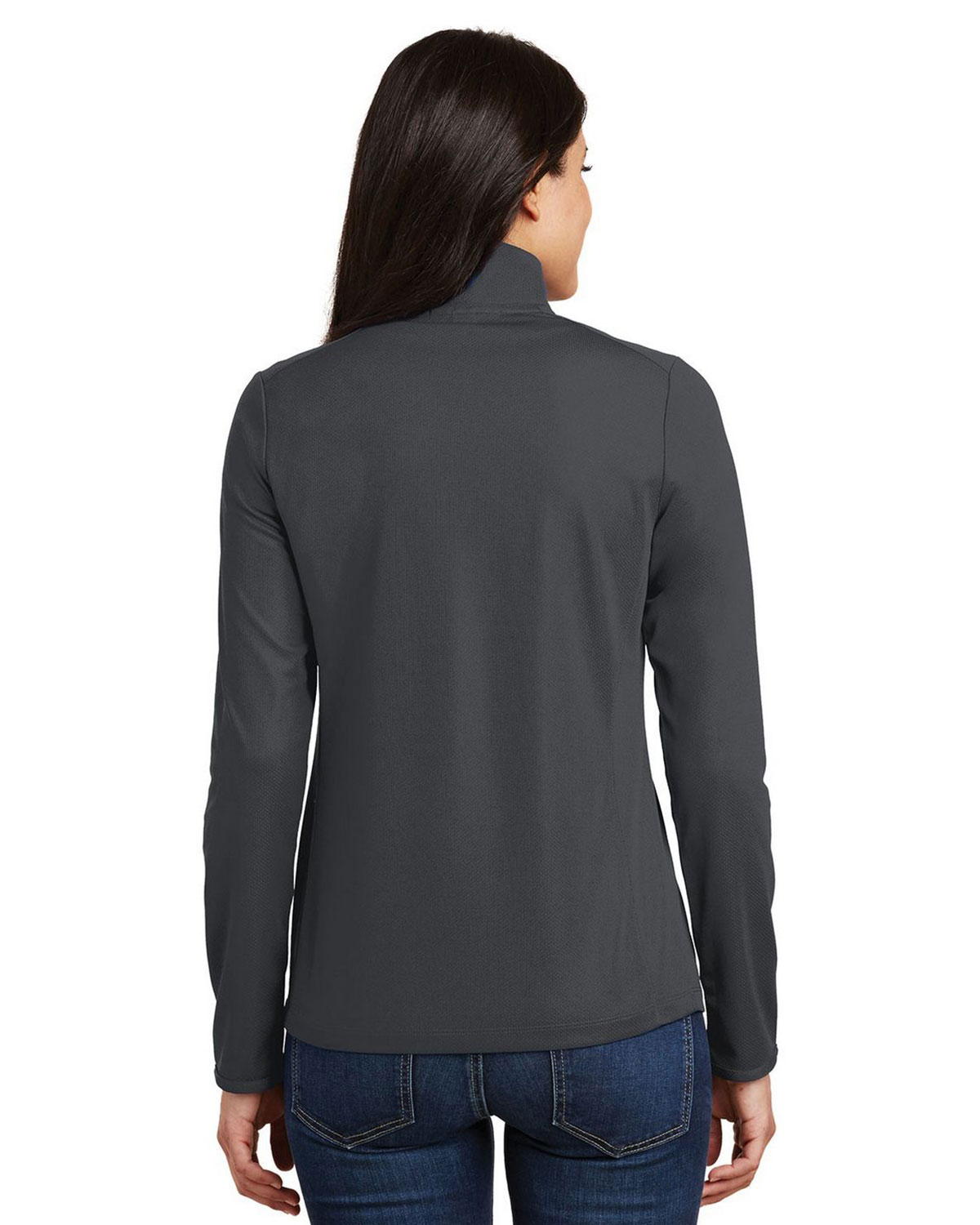 Port Authority L806 Women's Pinpoint Mesh 1/2-Zip view 2
