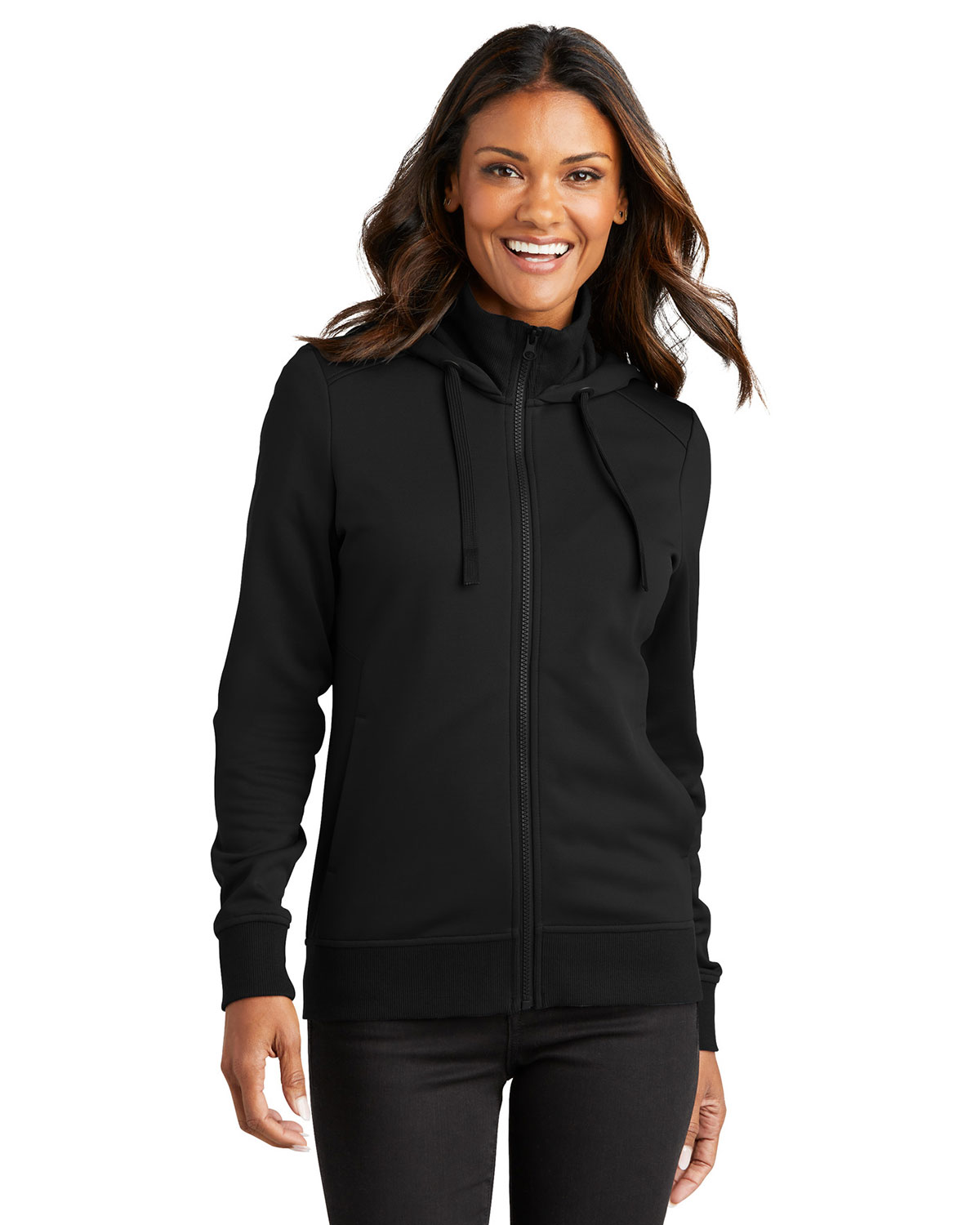 Port Authority L814 Women's Smooth Fleece Hooded Jacket