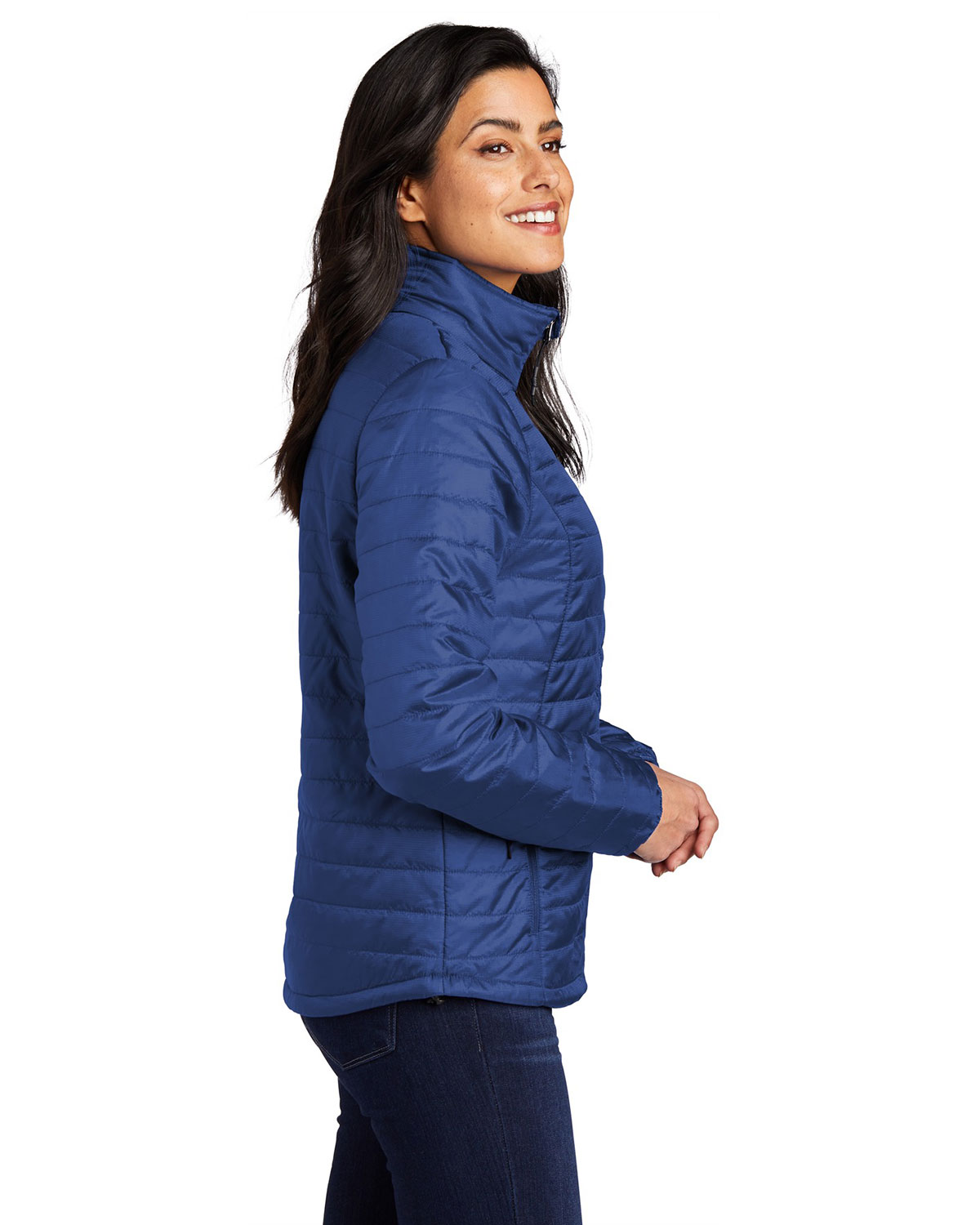 Port Authority L850 Women's Packable Puffy Jacket view 3