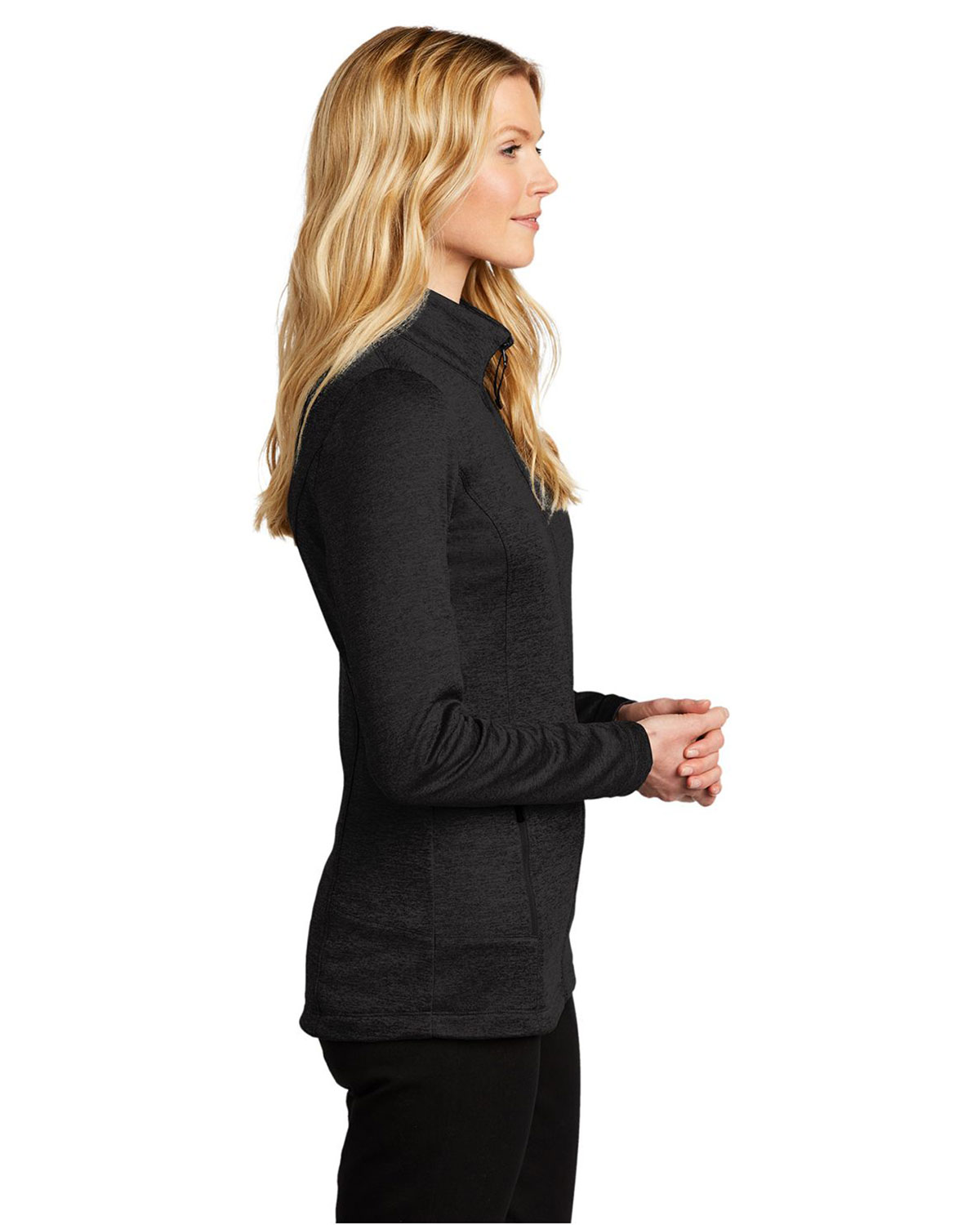 Port Authority L905 Women's Collective Striated Fleece Jacket view 3