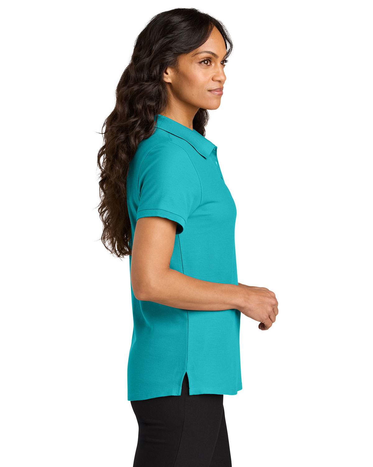 Port Authority LK200 Women's Wearever Signature Pique Polo view 3