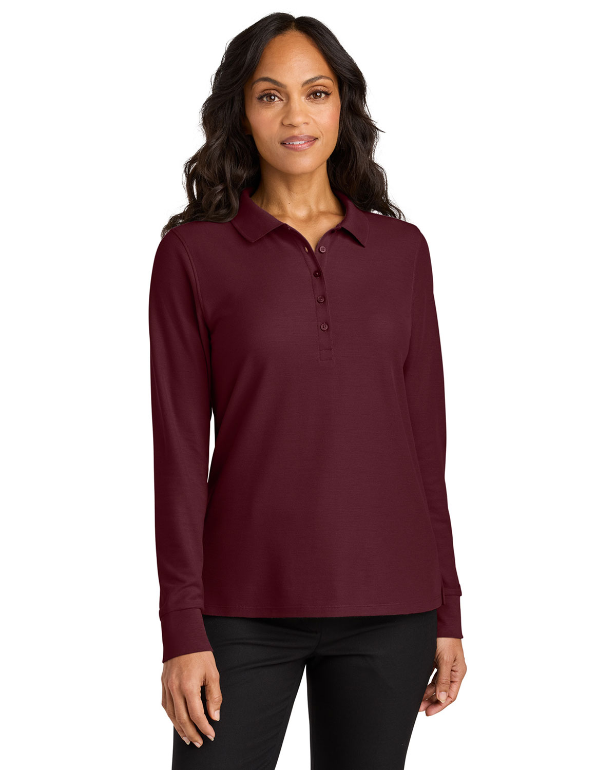 Port Authority LK200LS Women's Wearever Signature Pique Long Sleeve Polo