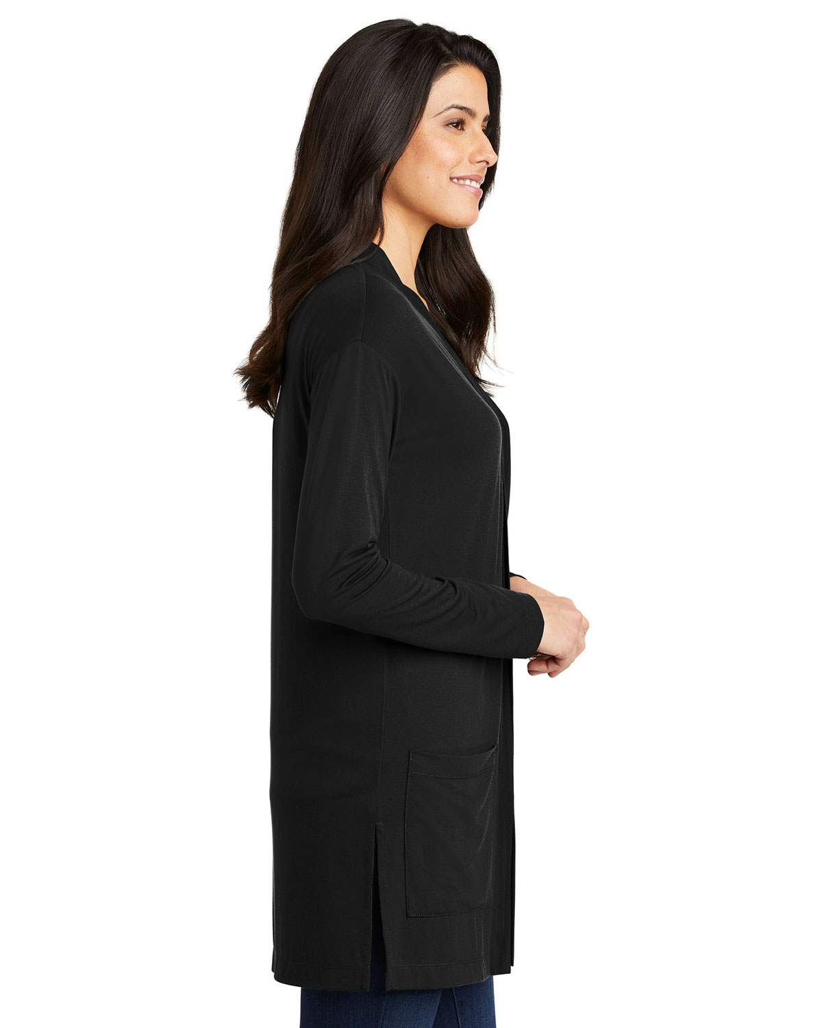 Port Authority LK5434 Women's Concept Long Pocket Cardigan view 3