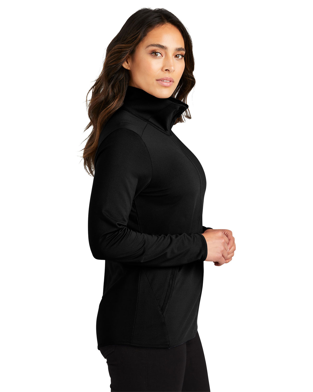 Port Authority LK595 Women's Accord Stretch Fleece Full-Zip view 3
