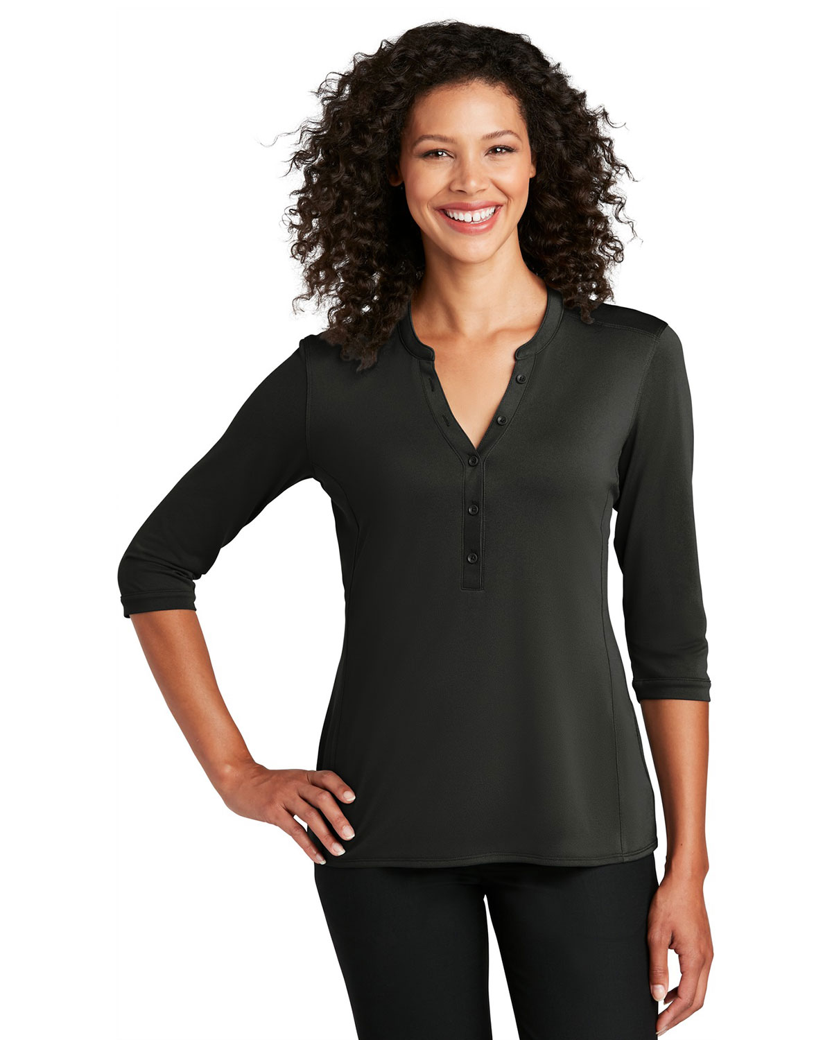 Port Authority LK750 Women's UV Choice Pique Henley