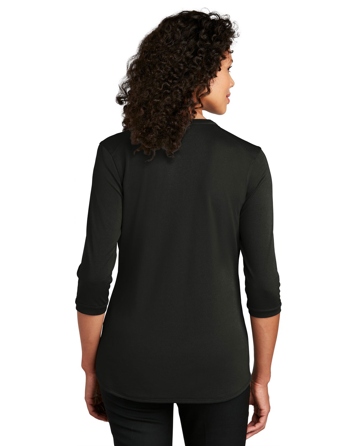 Port Authority LK750 Women's UV Choice Pique Henley view 2