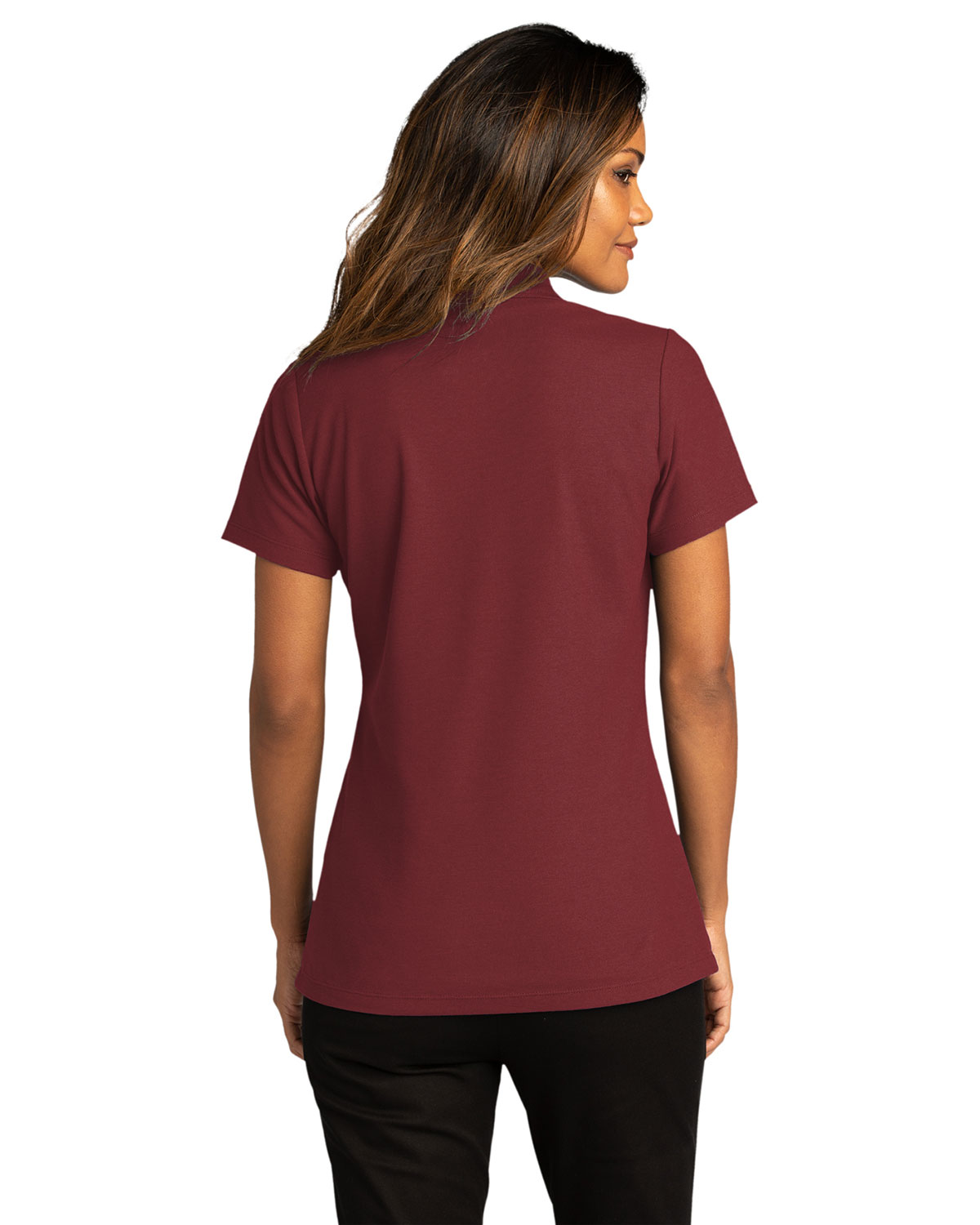 Port Authority LK810 Women's SuperPro React Polo view 2