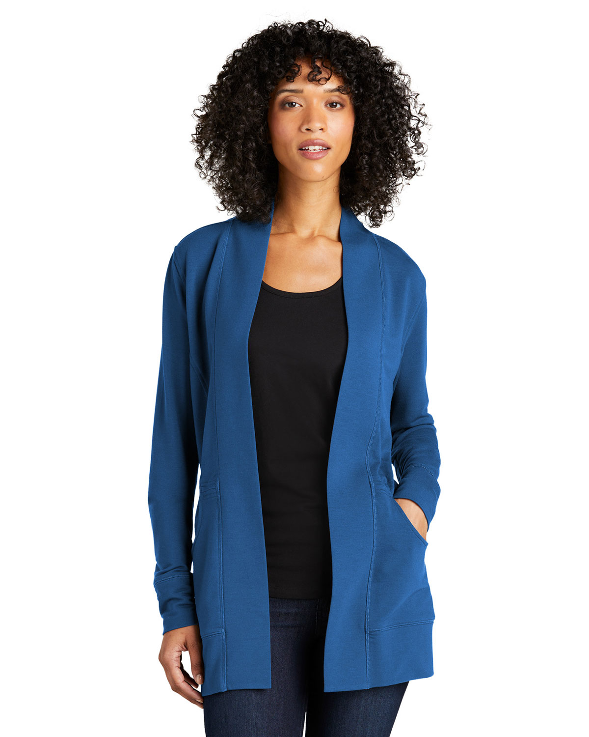 Port Authority LK825 Women's Microterry Cardigan