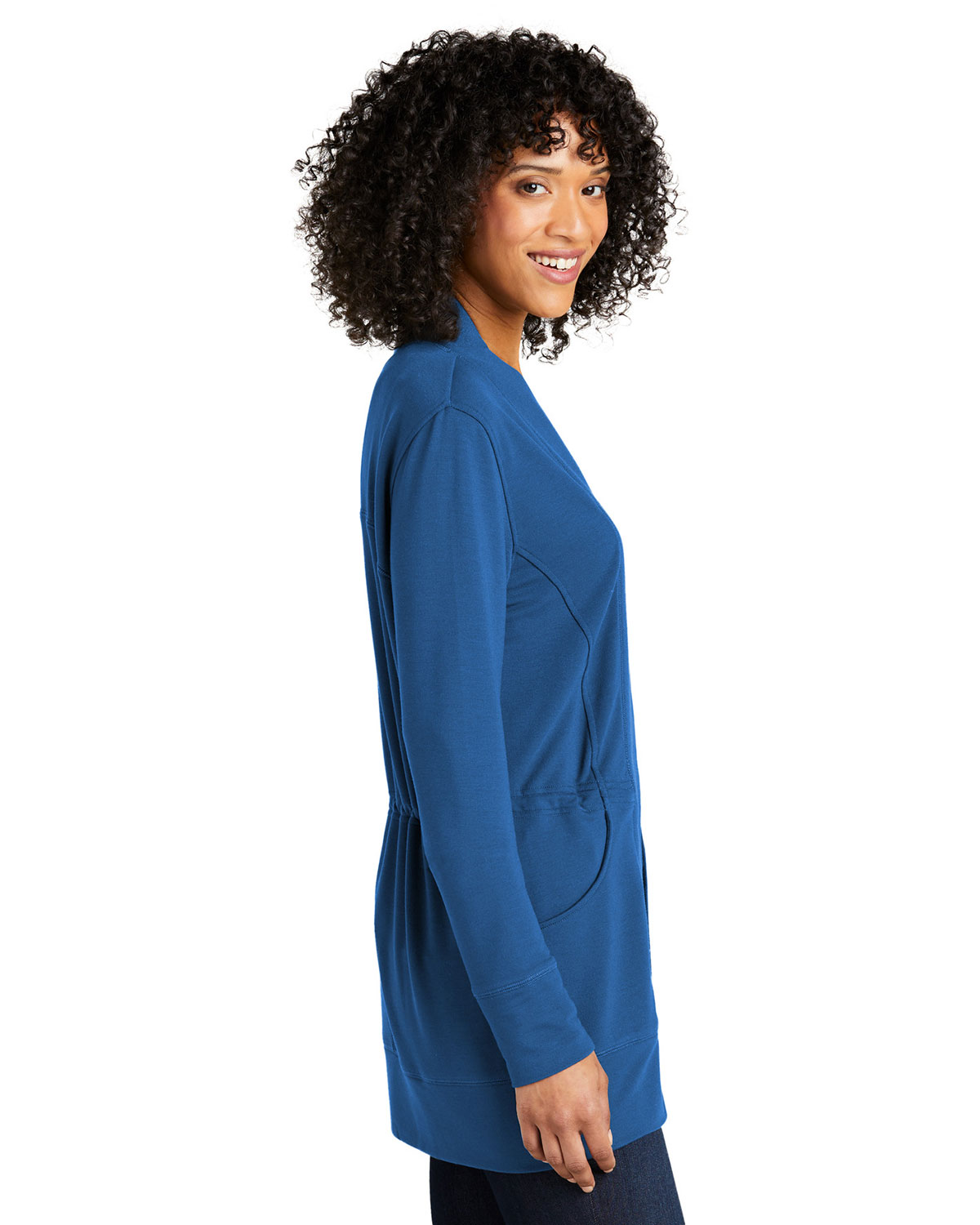 Port Authority LK825 Women's Microterry Cardigan view 3
