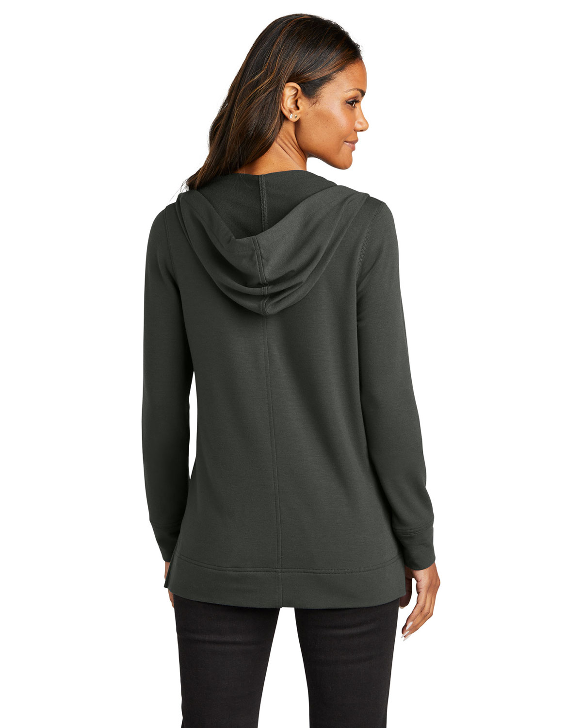 Port Authority LK826 Women's Microterry Pullover Hoodie view 2
