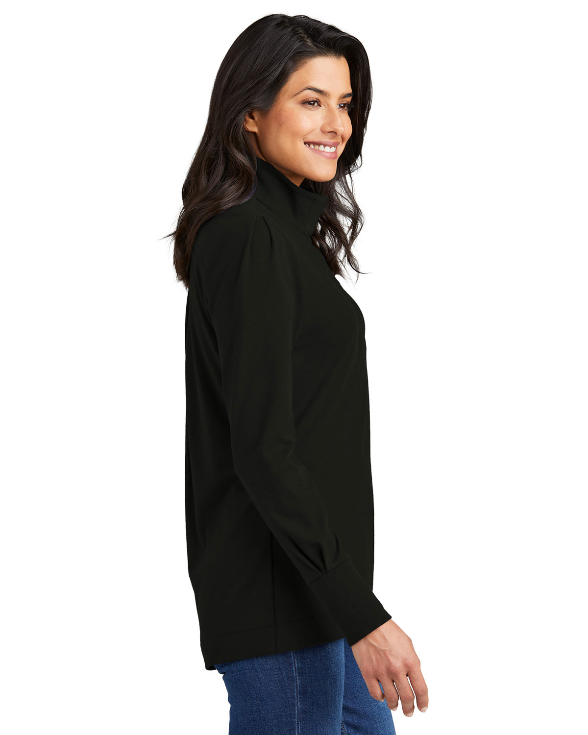 Port Authority LK829 Women's Fairway Stretch 1/4-Zip view 3