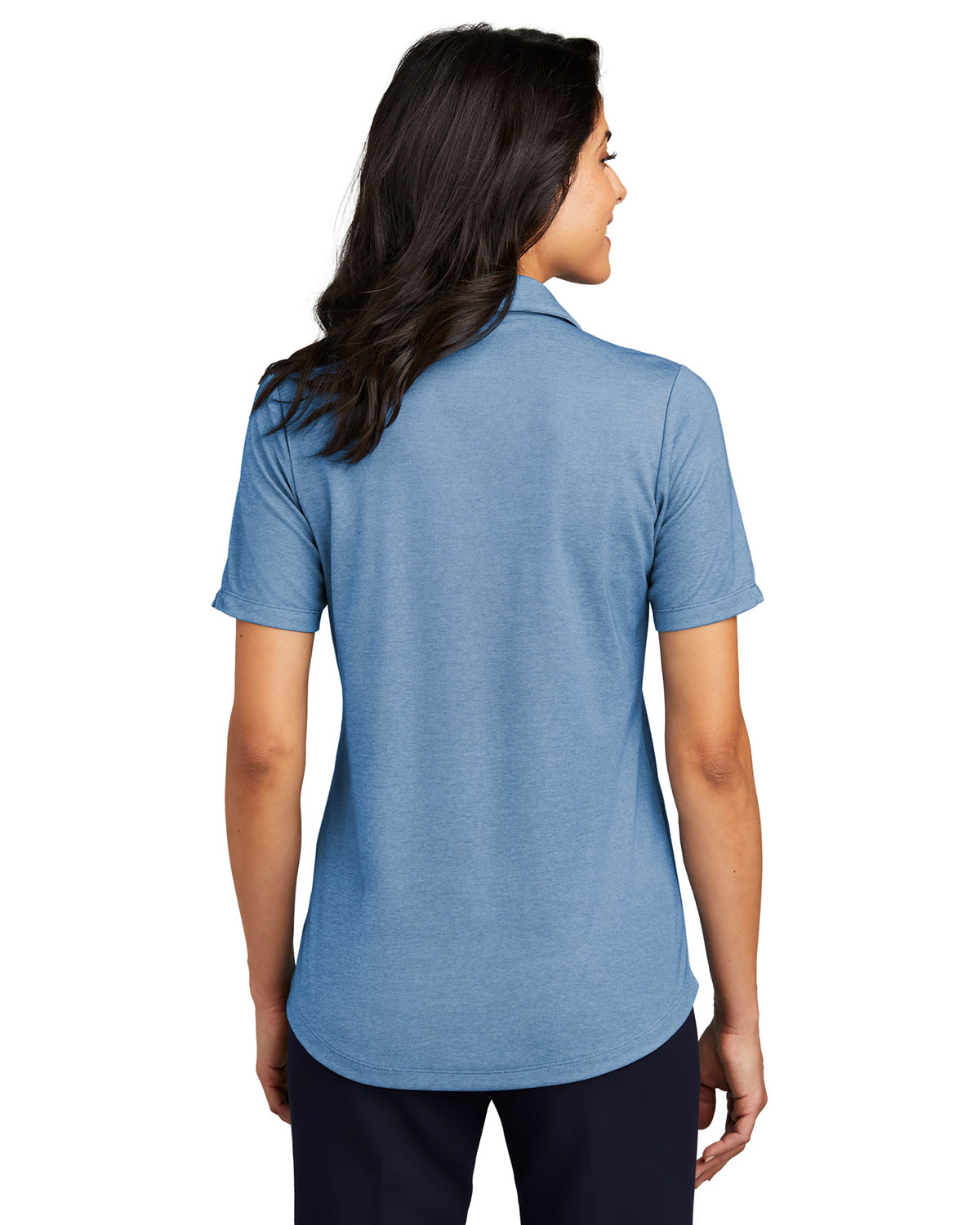 Port Authority LK830 Women's Fine Pique Blend Polo view 2