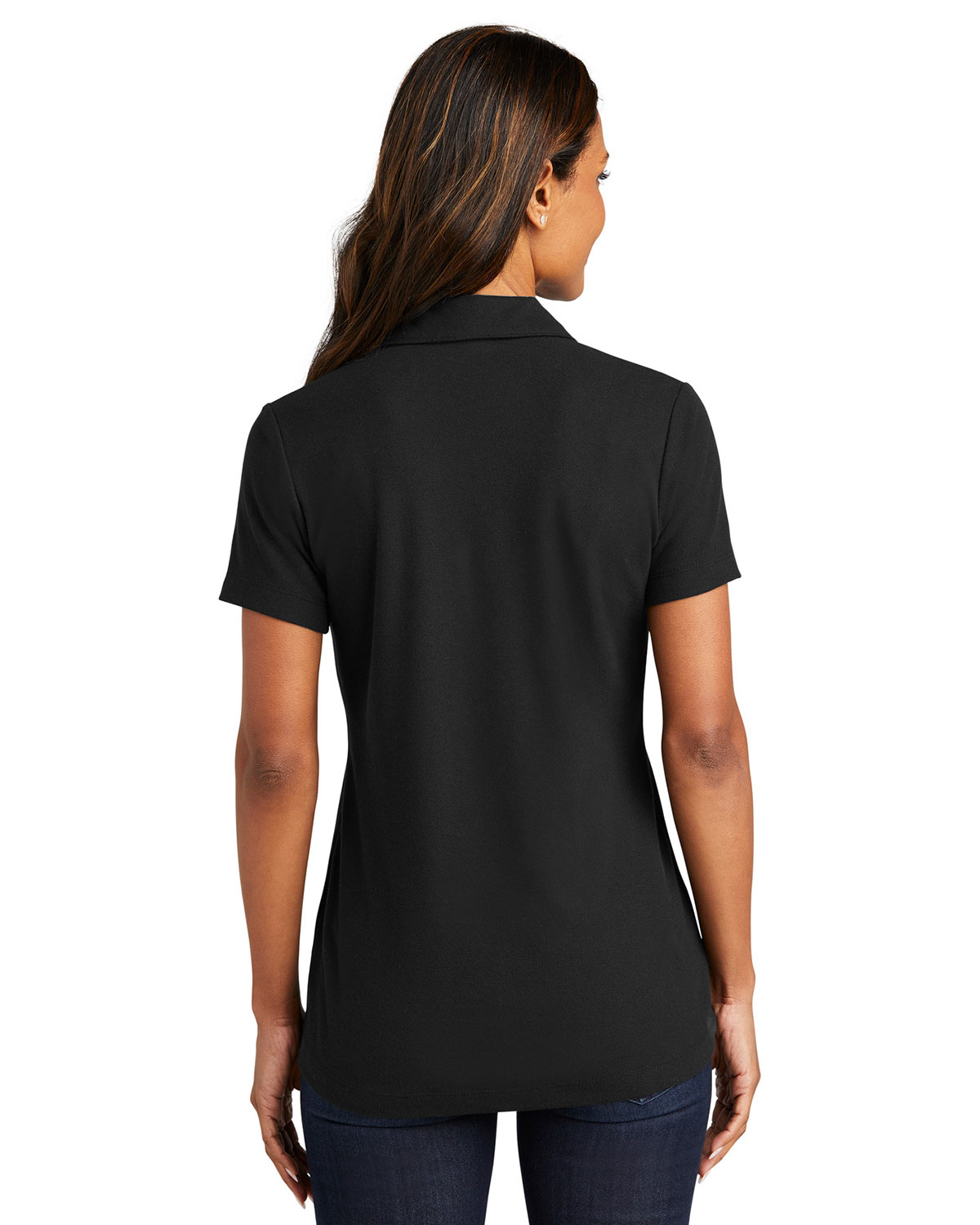 Port Authority LK867 Women's C-FREE Cotton Blend Pique Polo view 2
