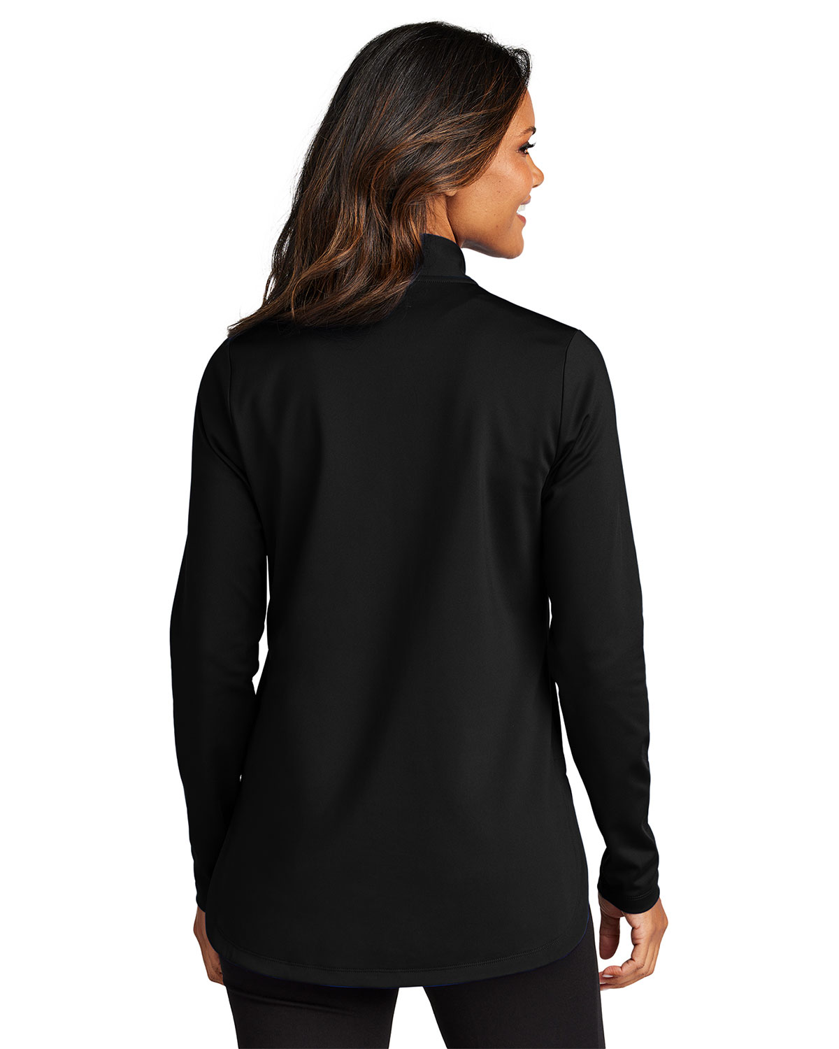Port Authority LK880 Women's C-FREE Double Knit 1/4-Zip view 2