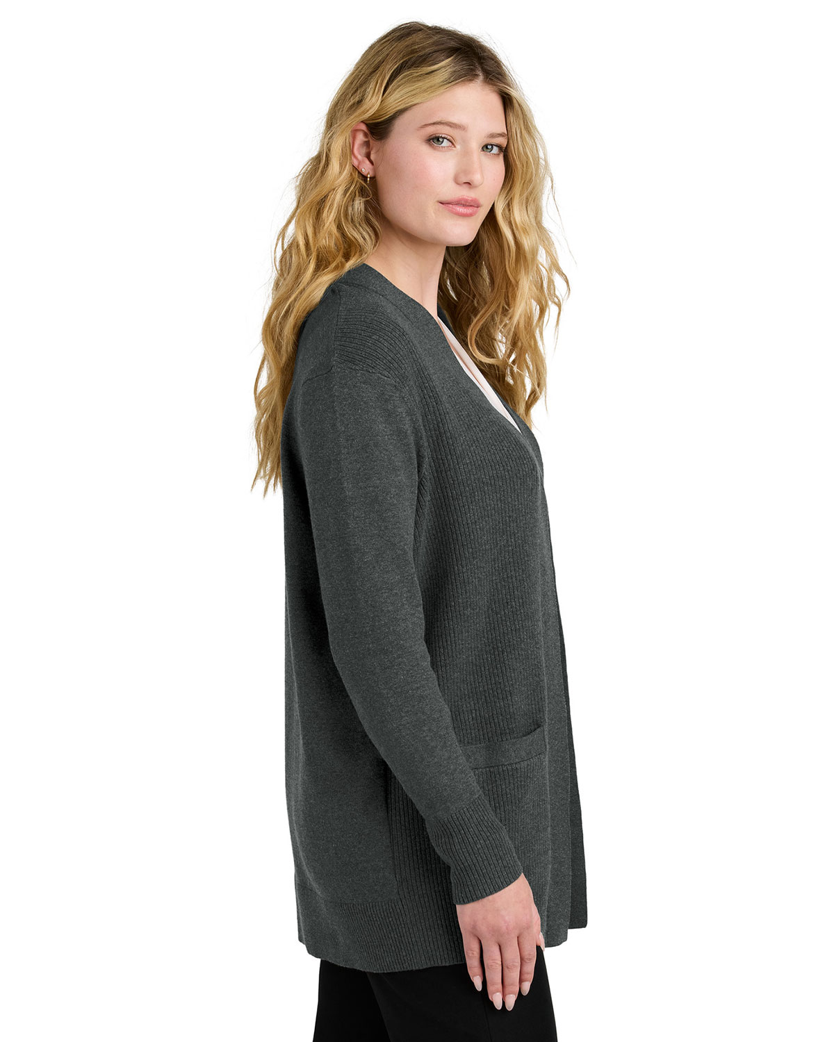 Port Authority LSW2890 Women's Easy Care Open-Front Cardigan Sweater view 3