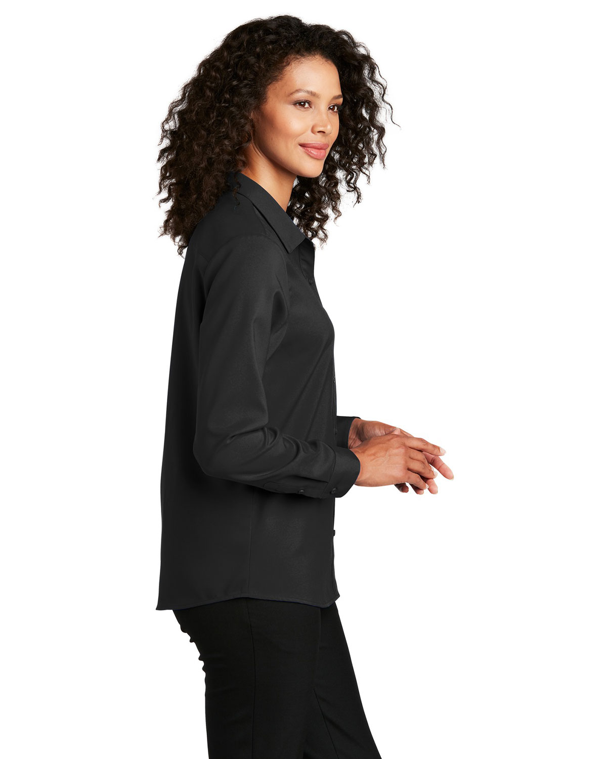 Port Authority LW401 Women's Long Sleeve Performance Staff Shirt view 3