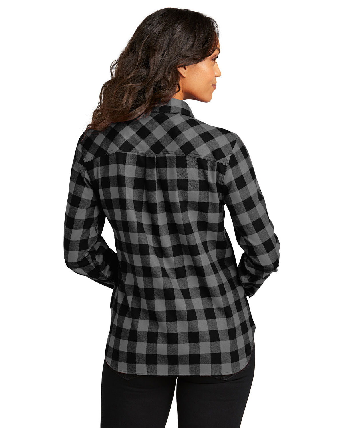 Port Authority LW669 Women's Plaid Flannel Shirt view 2
