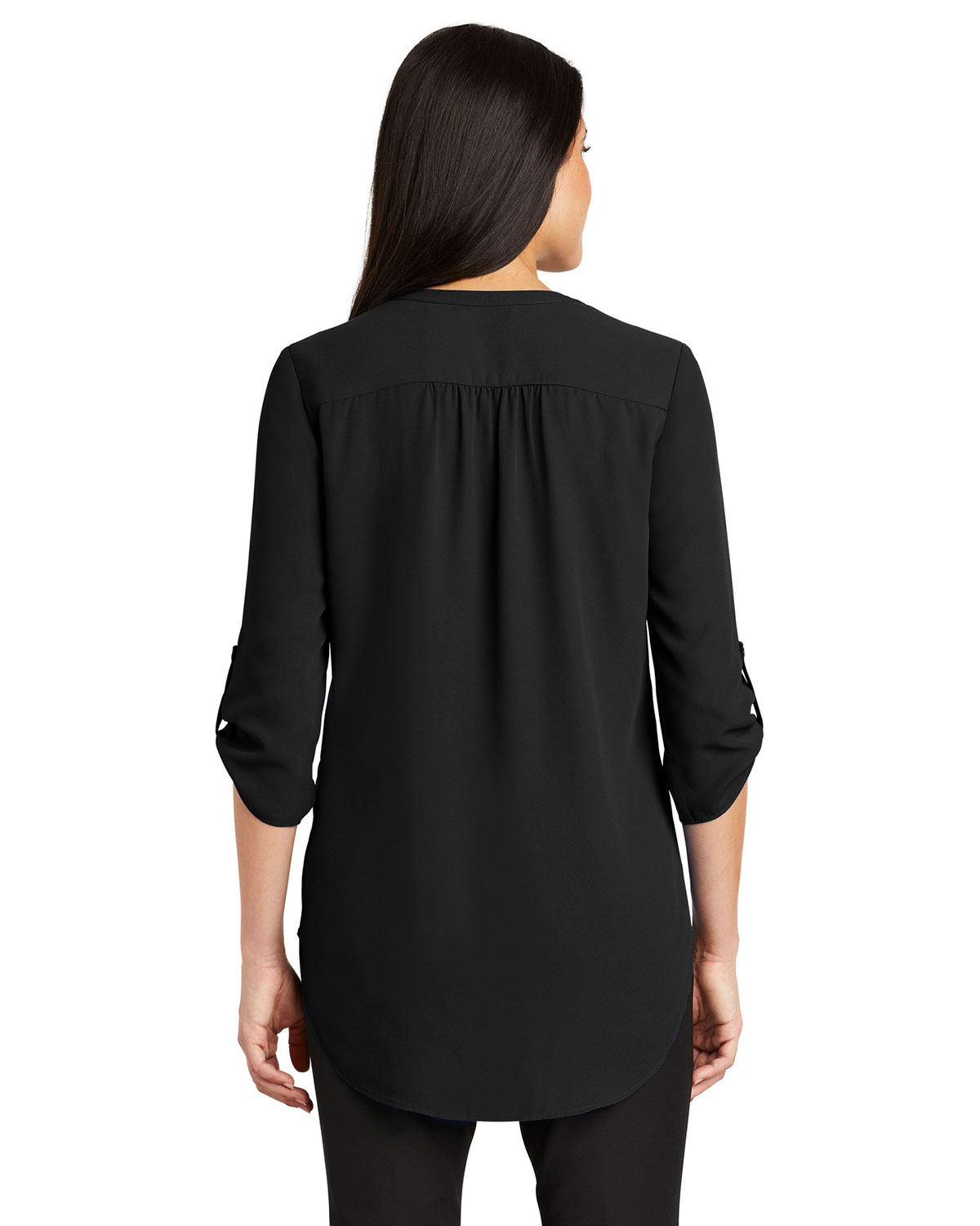 Port Authority LW701 Women's 3/4-Sleeve Tunic Blouse view 2