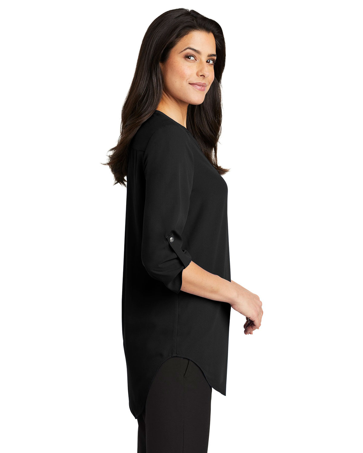 Port Authority LW701 Women's 3/4-Sleeve Tunic Blouse view 3