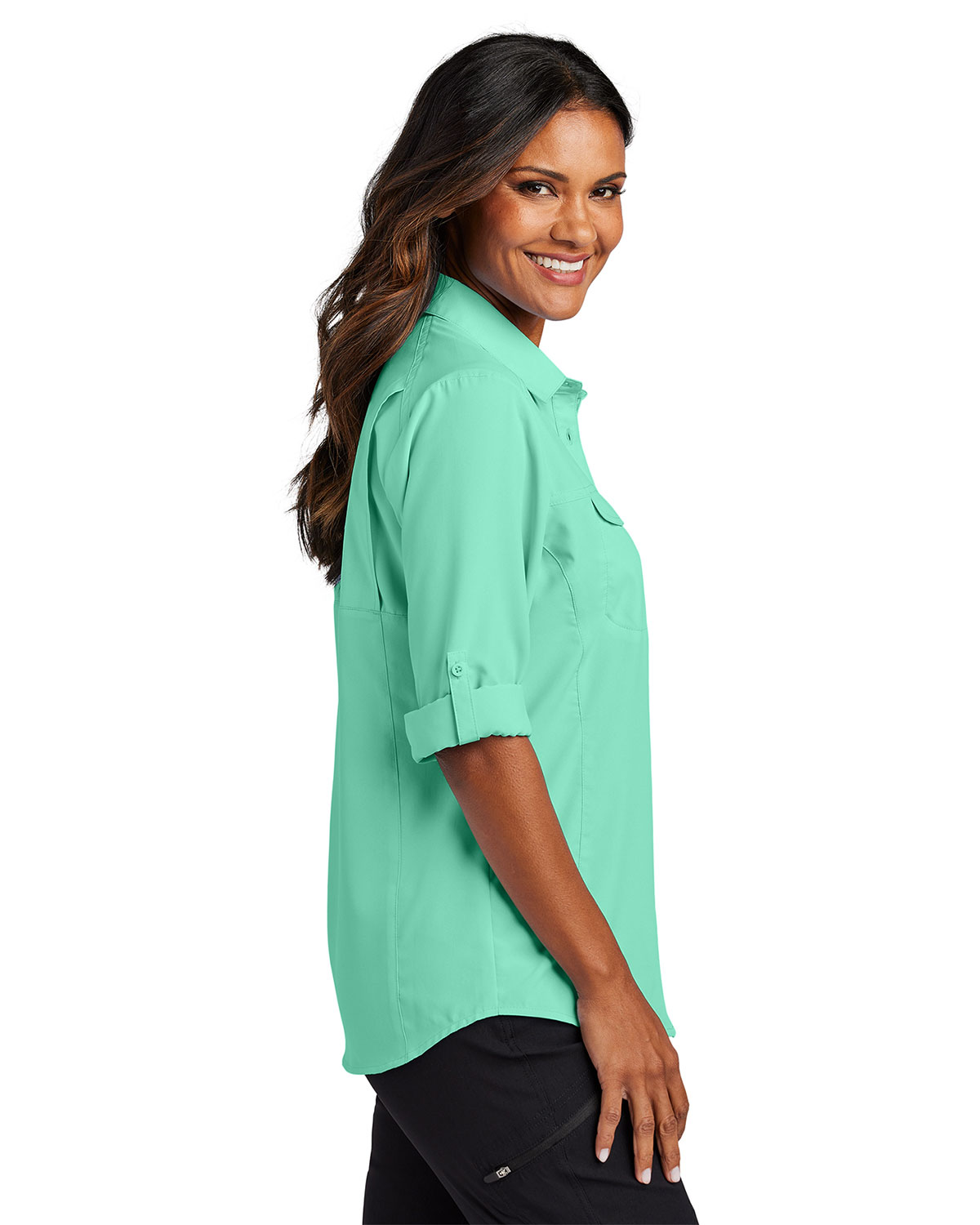 Port Authority LW960 Women's Long Sleeve UV Daybreak Shirt view 3