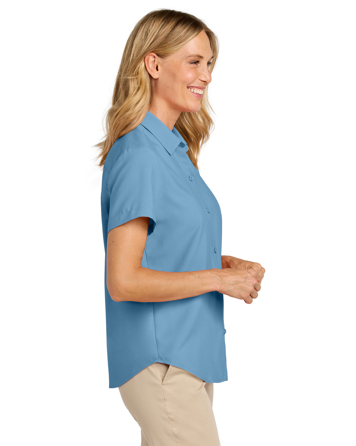 Port Authority LW963 Women's Short Sleeve UV Dockside Shirt view 3