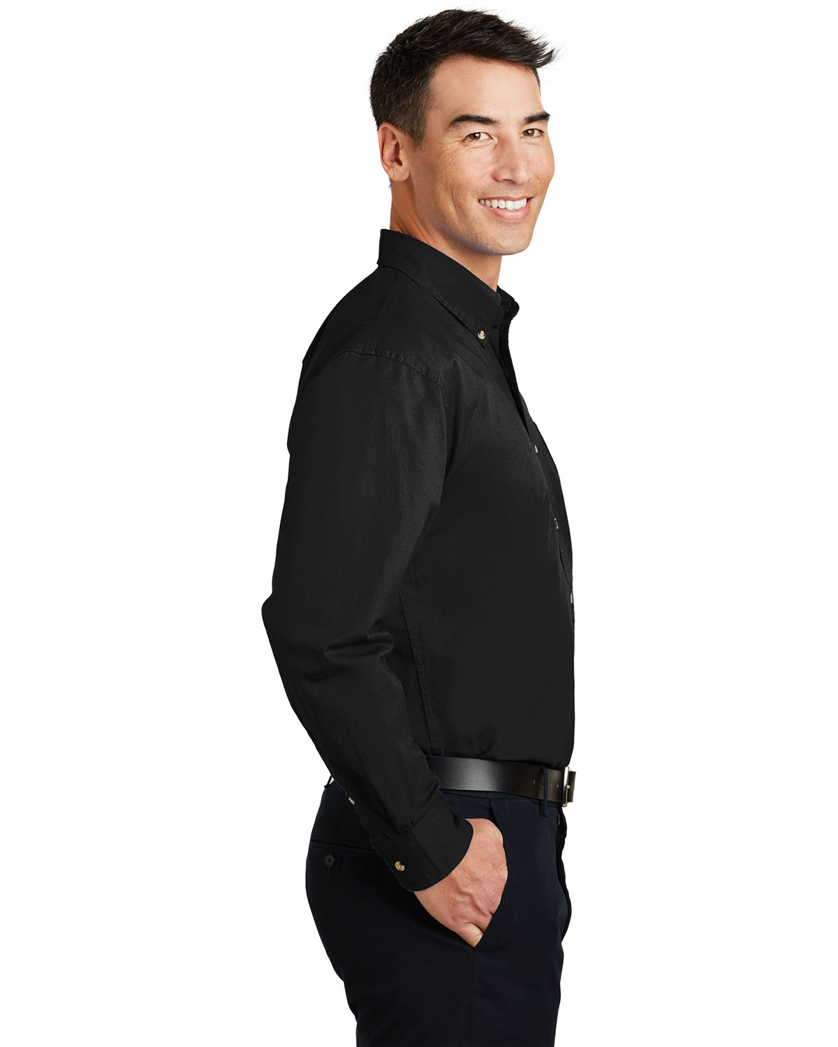 Port Authority S600T Long Sleeve Twill Shirt view 3