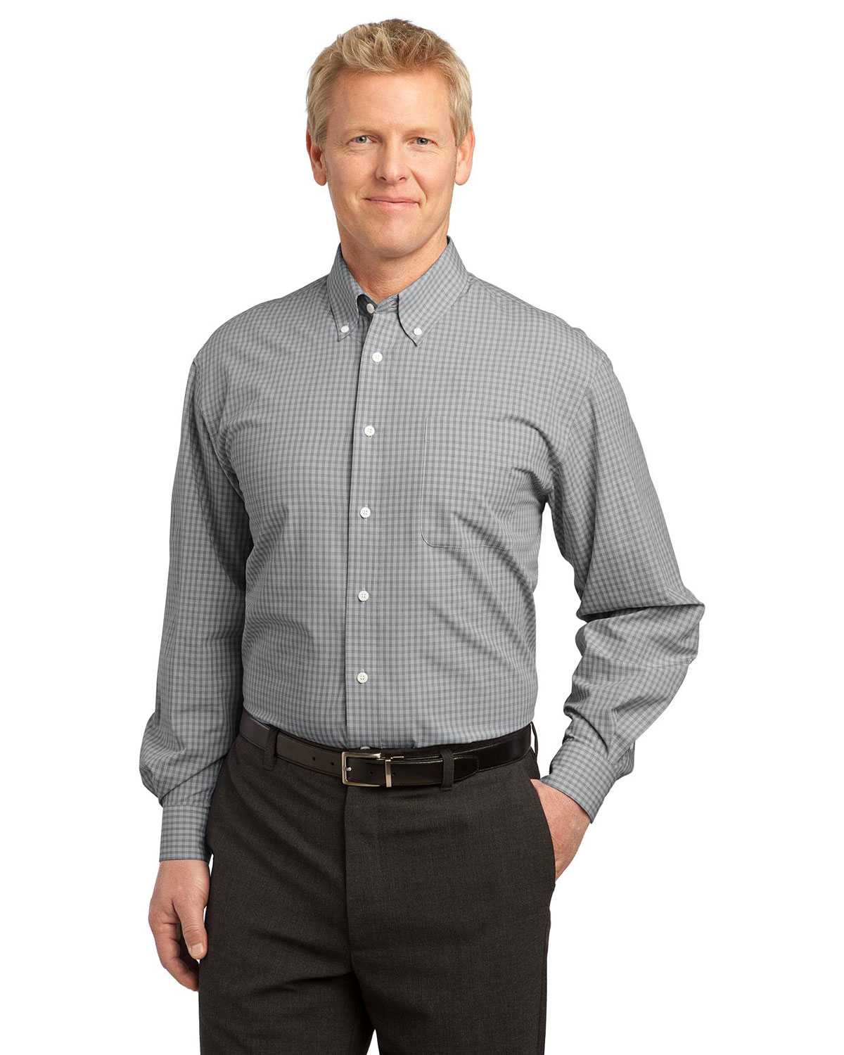 Port Authority S639 Plaid Pattern Easy Care Shirt