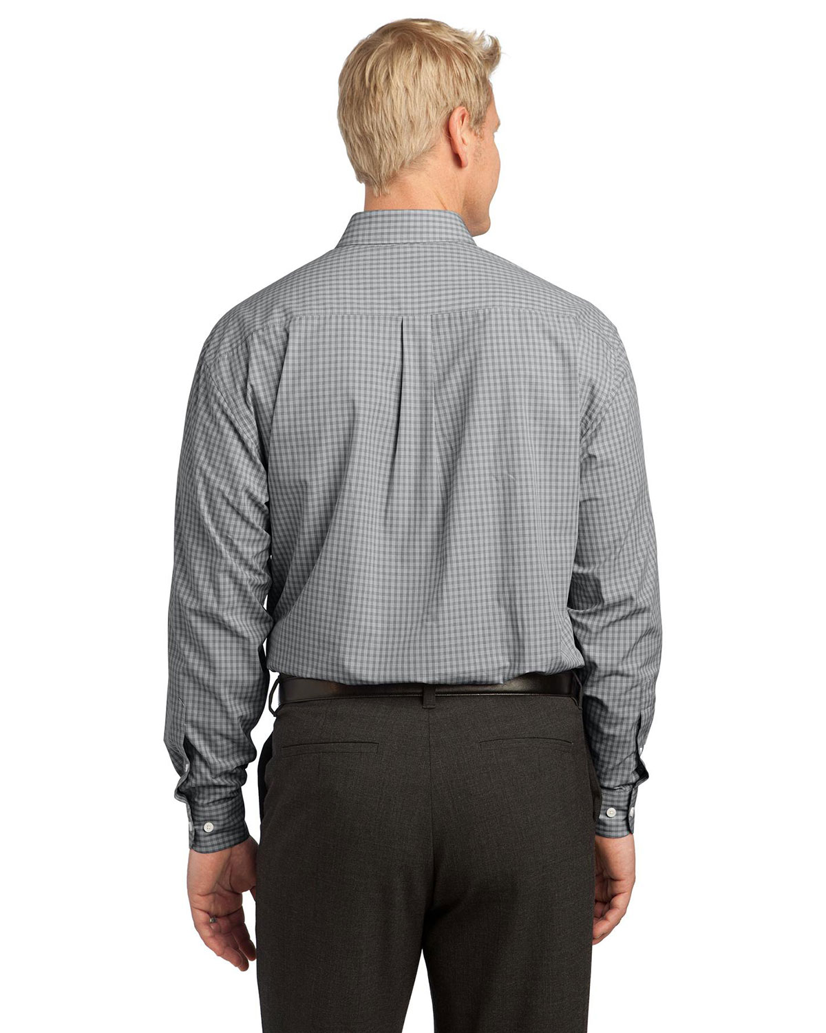 Port Authority S639 Plaid Pattern Easy Care Shirt view 2