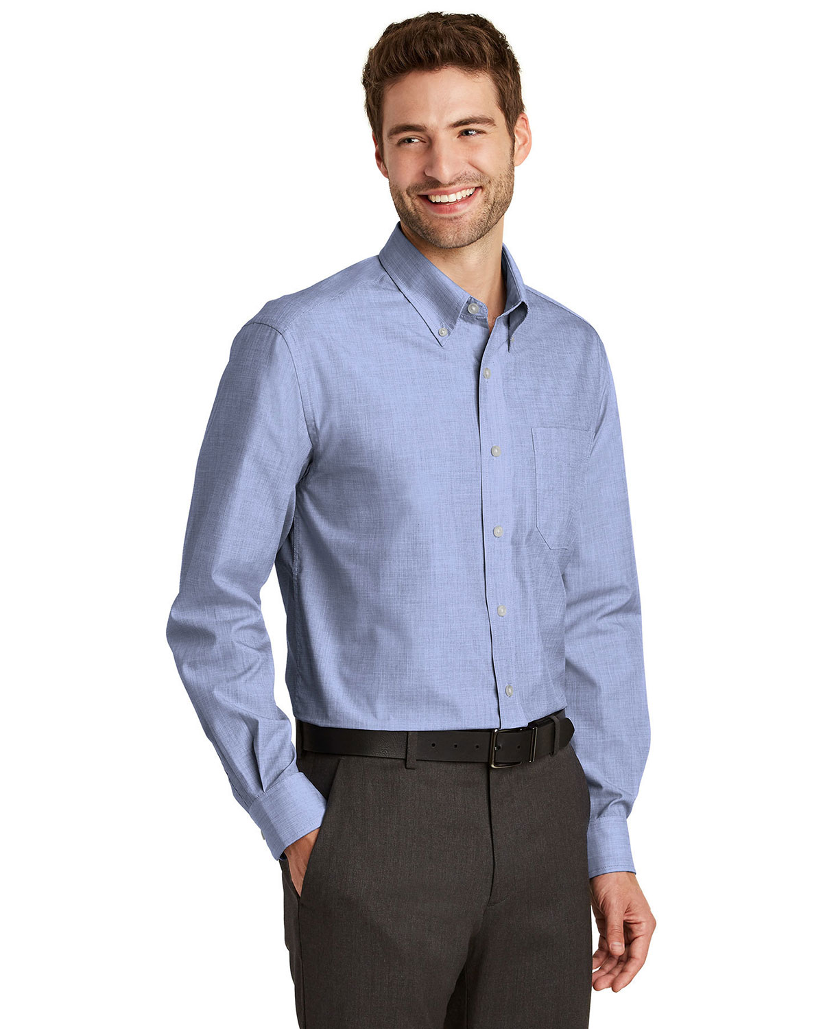 Port Authority S640 Crosshatch Easy Care Shirt view 3