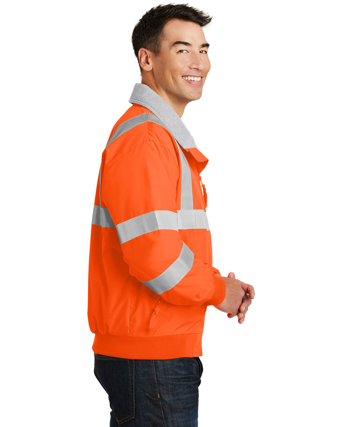 Port Authority SRJ754 Enhanced Visibility Challenger Jacket with Reflective Taping view 3