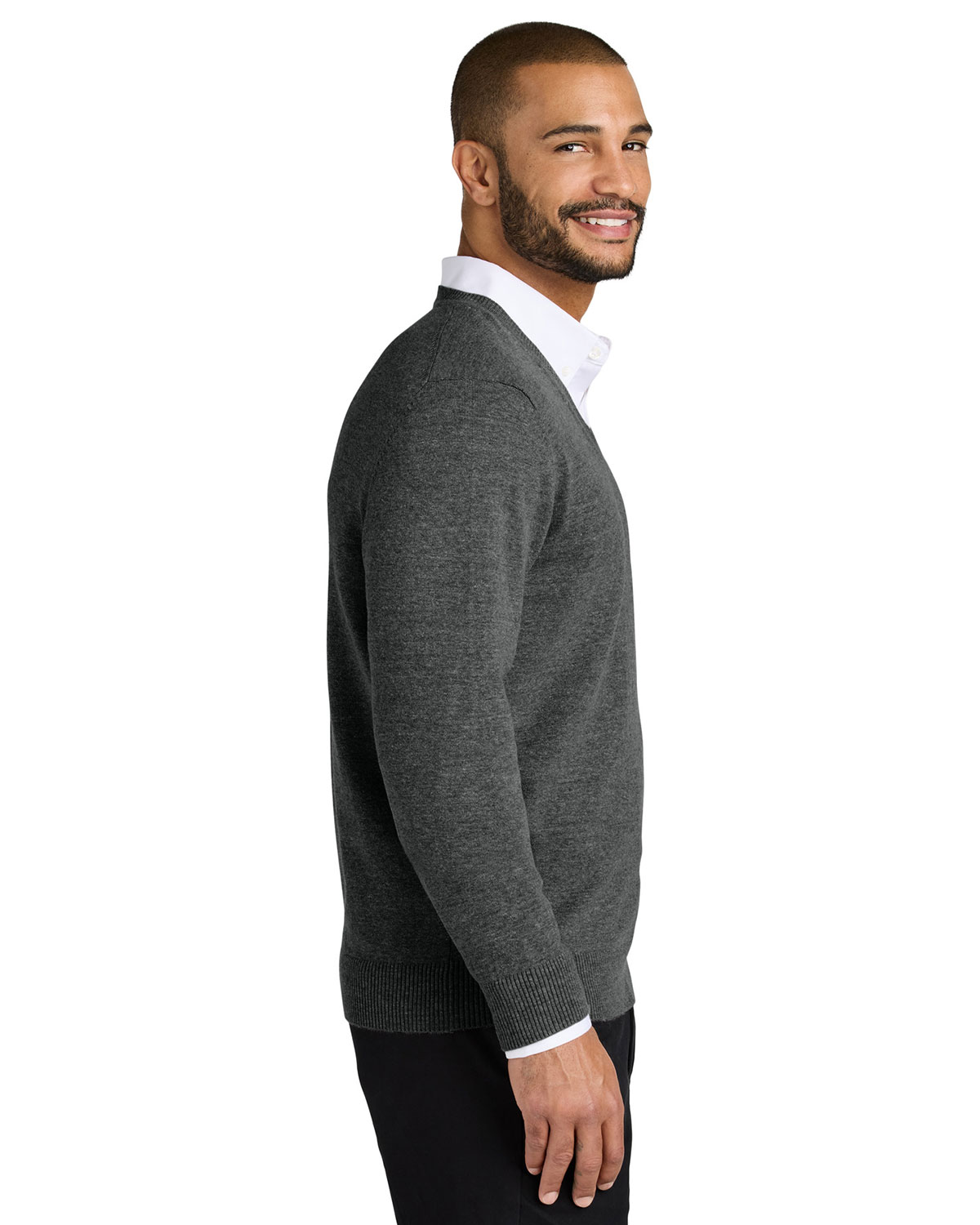 Port Authority SW2850 Easy Care V-Neck Sweater view 3