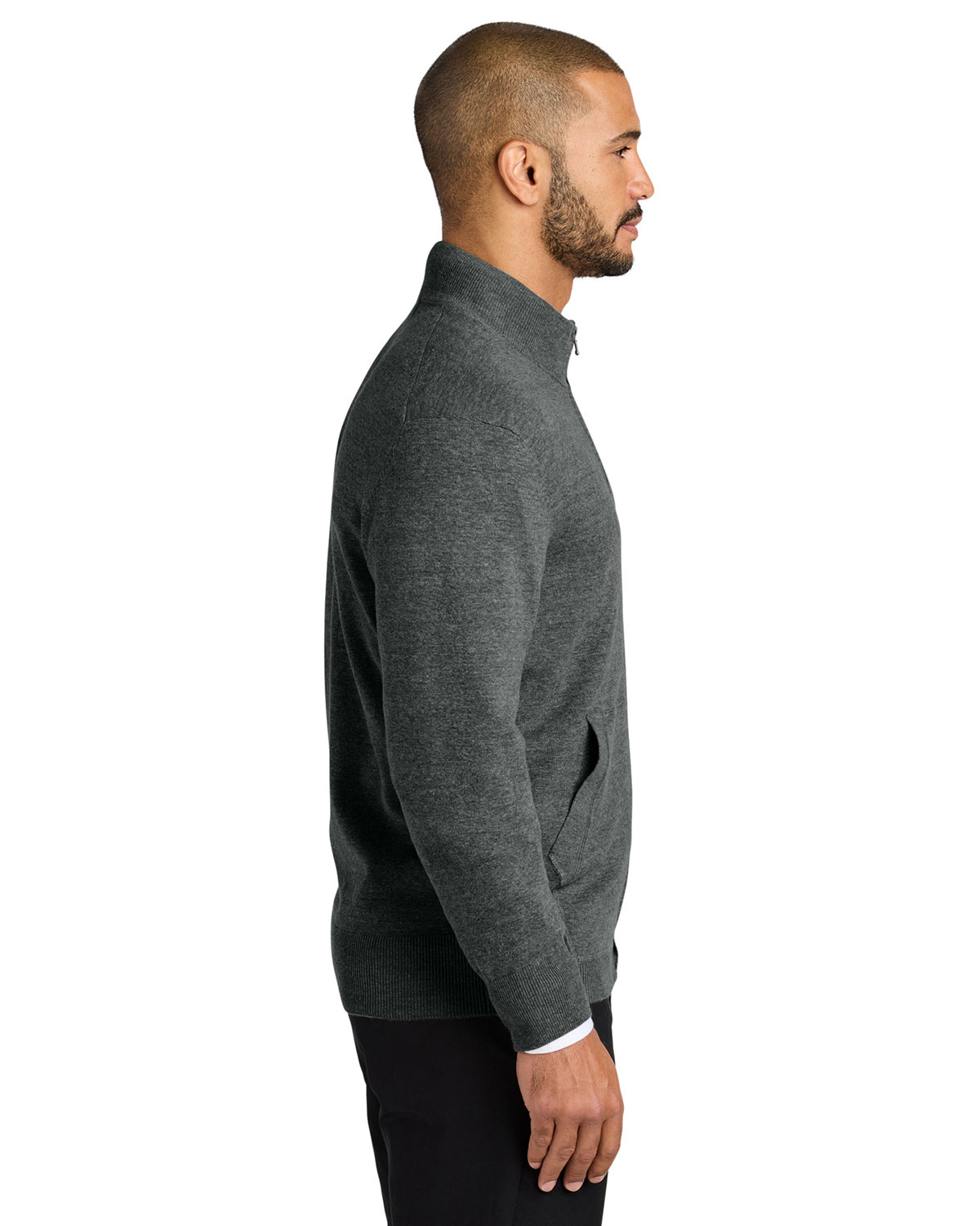 Port Authority SW2901 Easy Care Full-Zip Sweater view 3