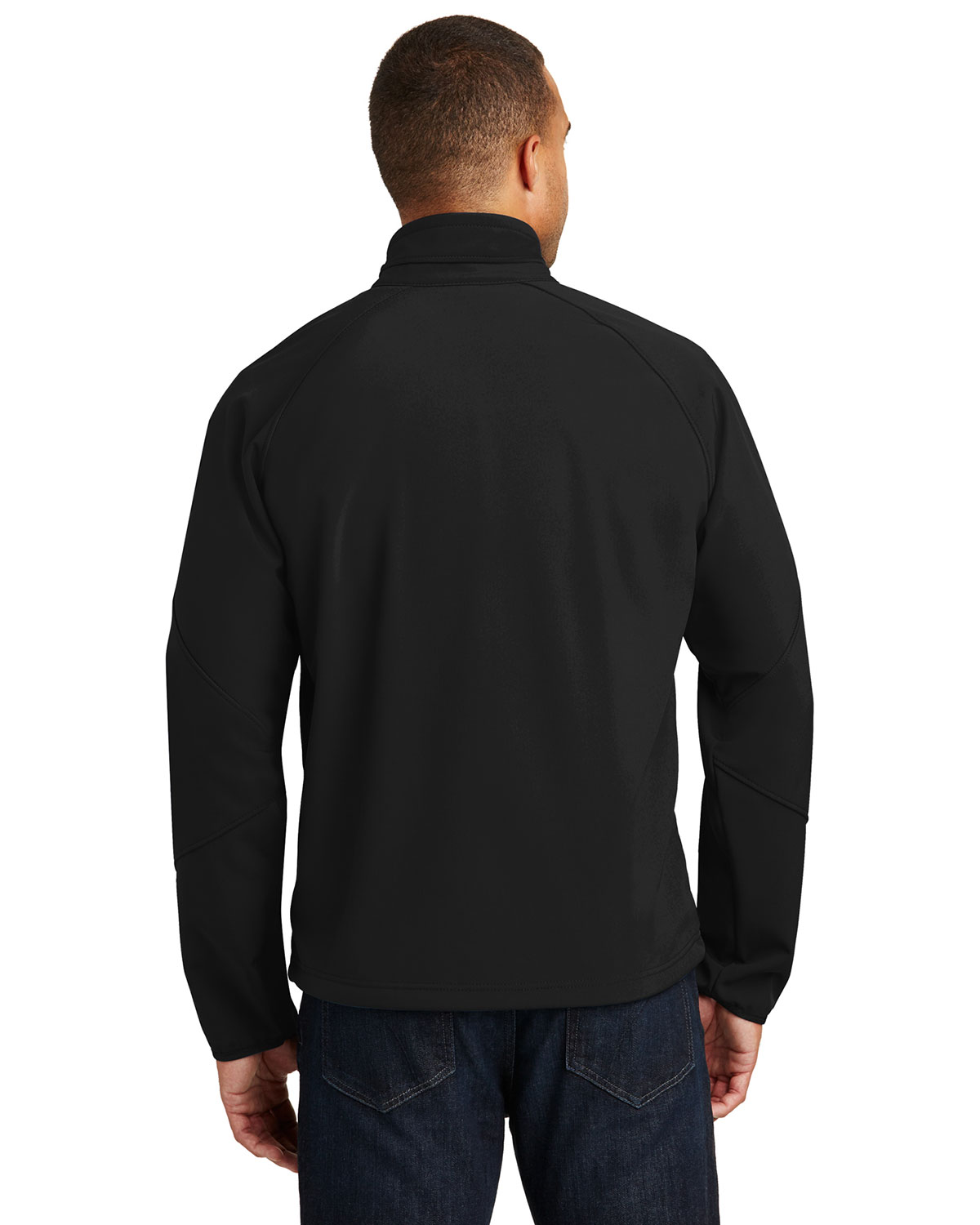 Port Authority TLJ705 Tall Textured Soft Shell Jacket view 2