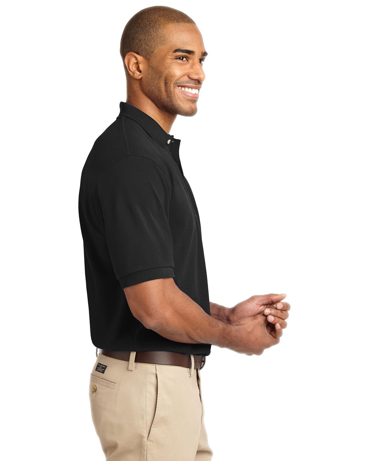 Port Authority TLK420 Tall Heavyweight Cotton Pique Polo view 3