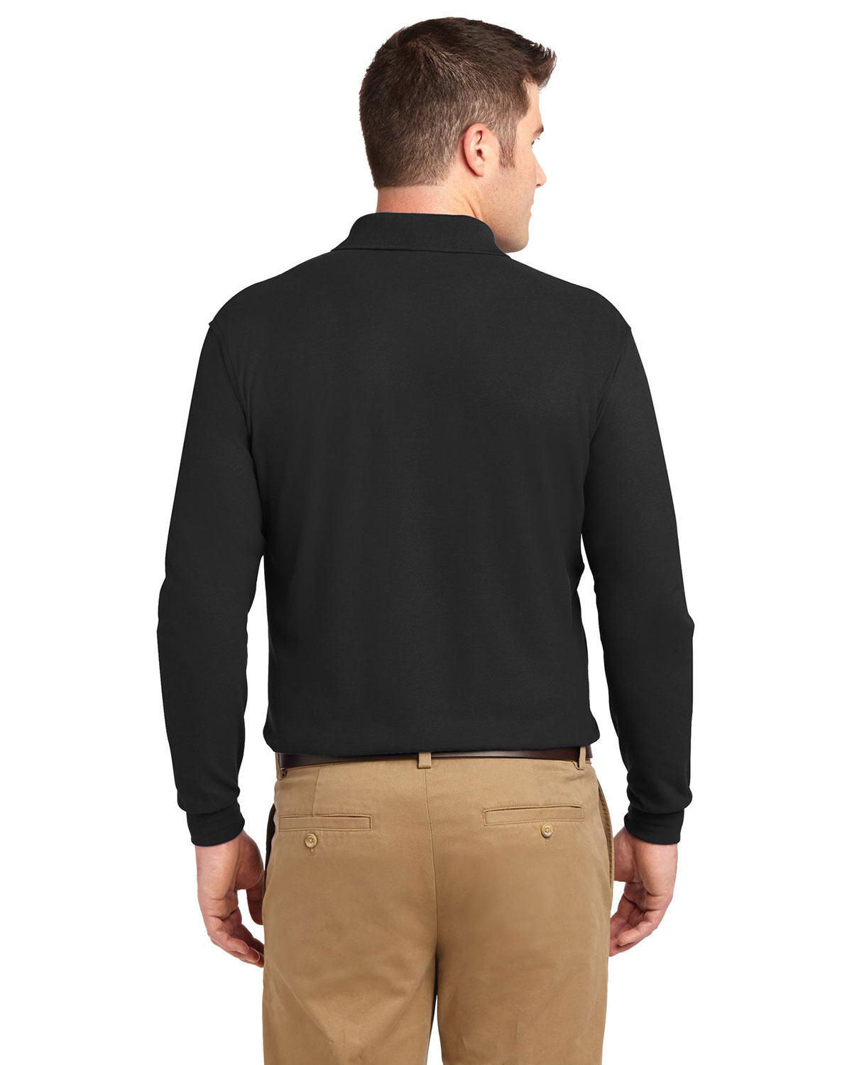 Port Authority TLK500LS Tall Silk Touch Long Sleeve Polo view 2