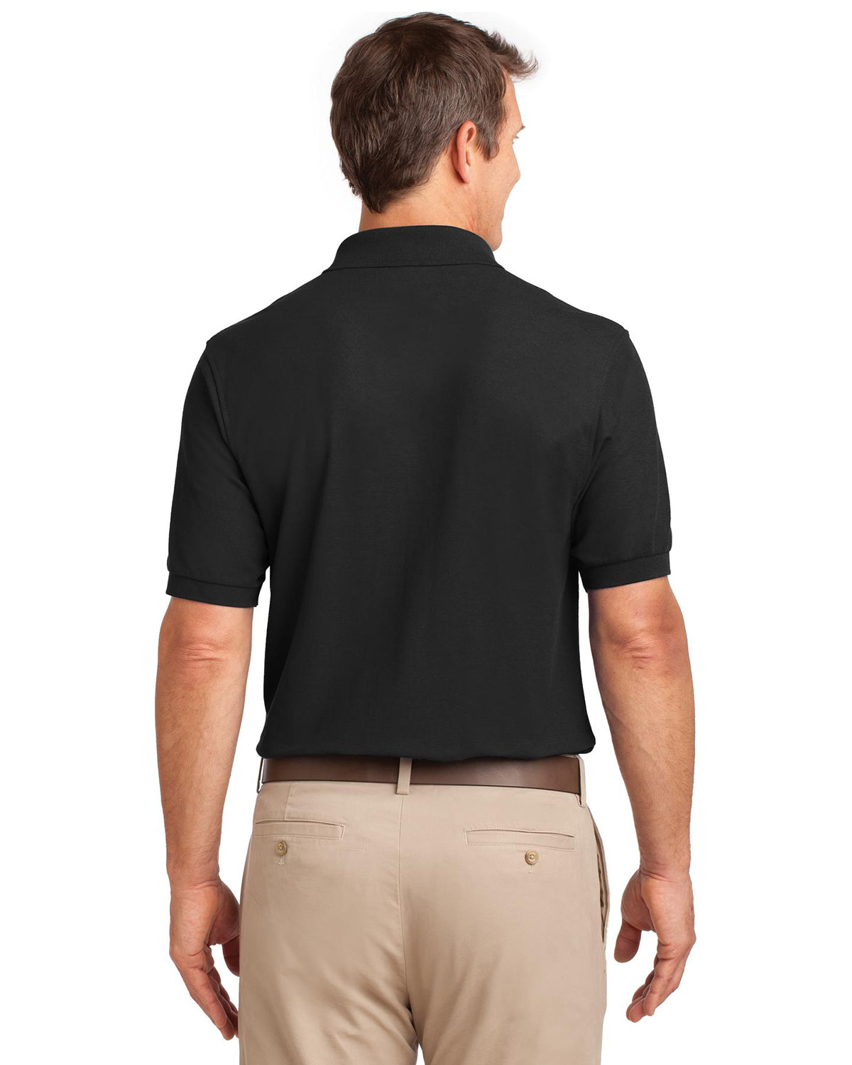 Port Authority TLK500P Tall Silk Touch Polo with Pocket view 2