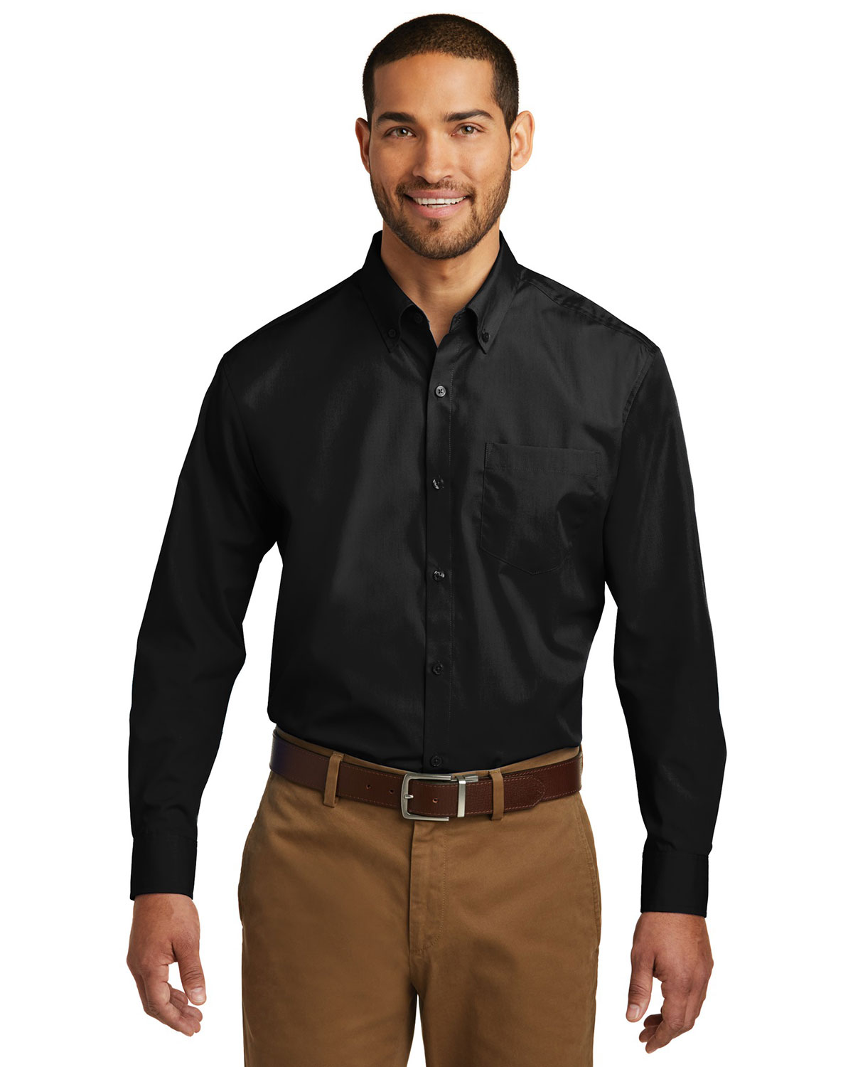 Port Authority TW100 Tall Long Sleeve Carefree Poplin Shirt