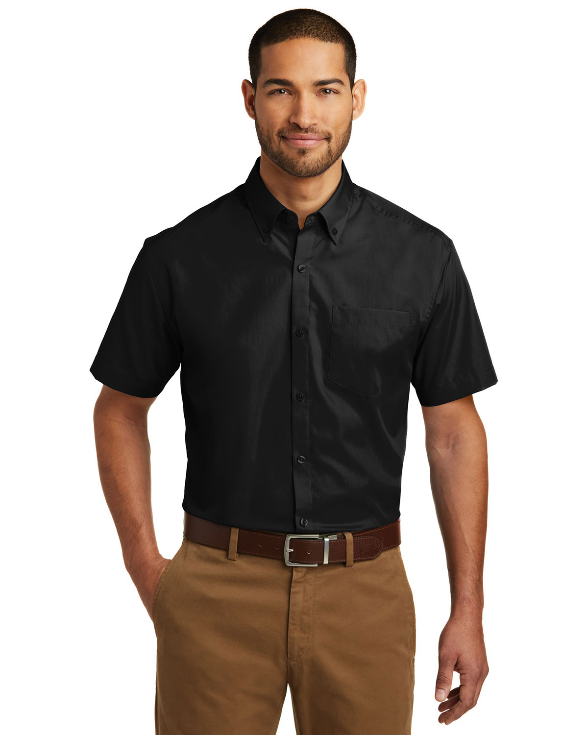Port Authority W101 Short Sleeve Carefree Poplin Shirt
