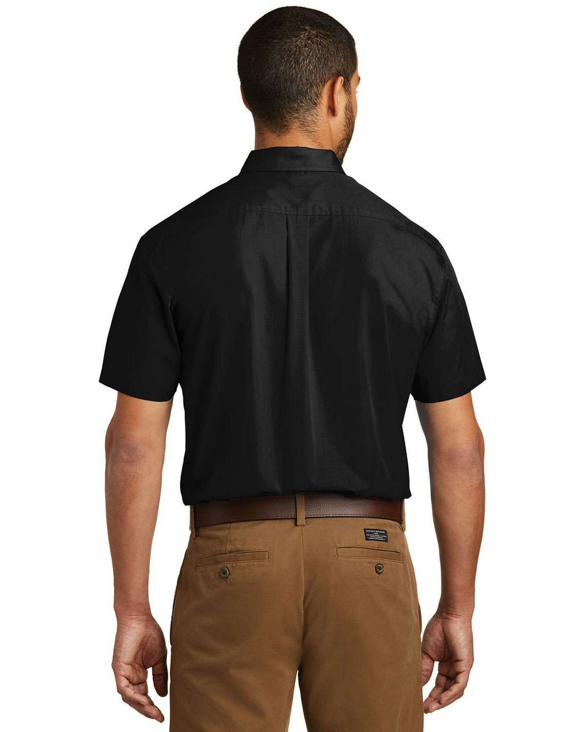 Port Authority W101 Short Sleeve Carefree Poplin Shirt view 2