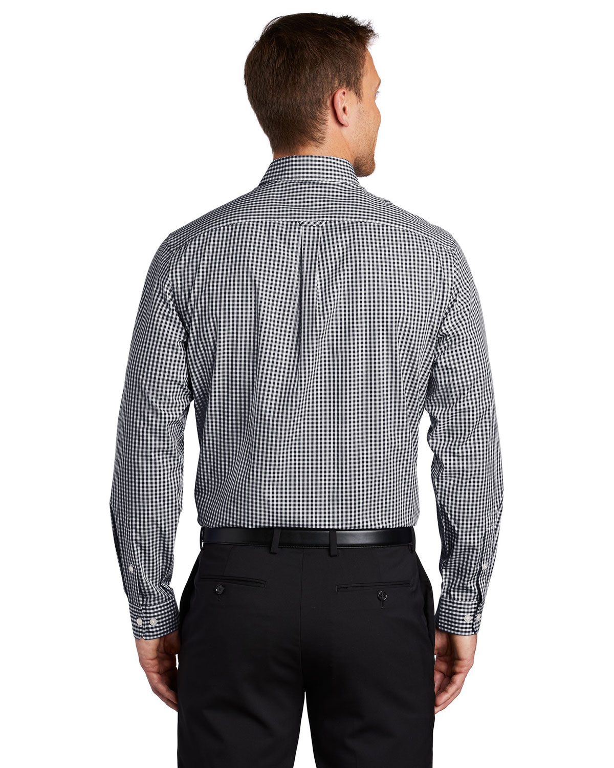 Port Authority W644 Broadcloth Gingham Easy Care Shirt view 2
